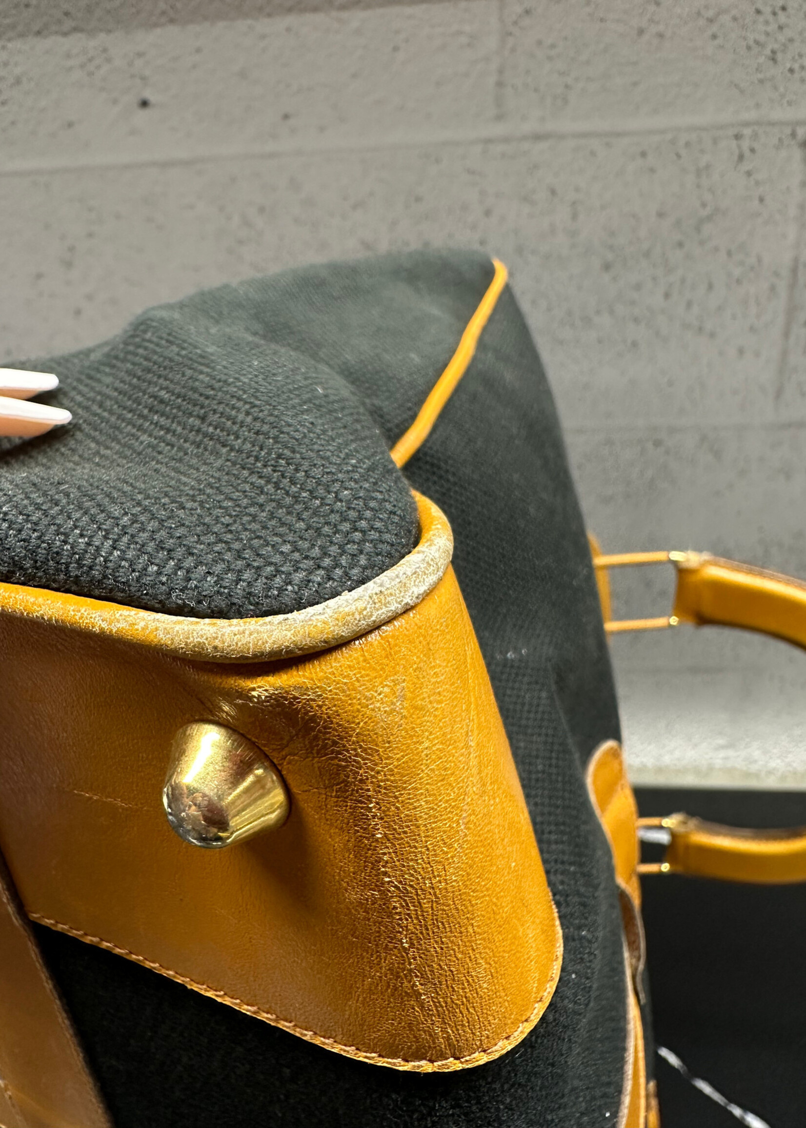 Valentino Vintage Black Canvas Duffle Bag  AS IS