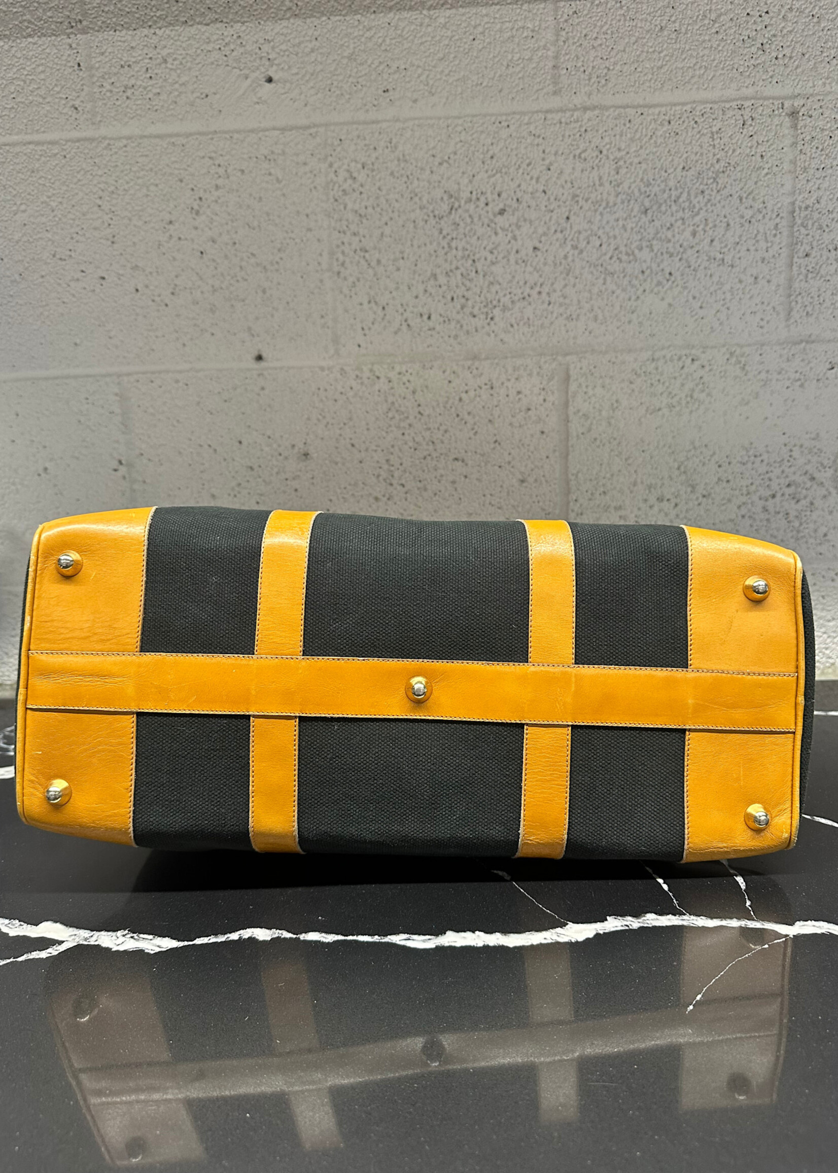 Valentino Vintage Black Canvas Duffle Bag  AS IS