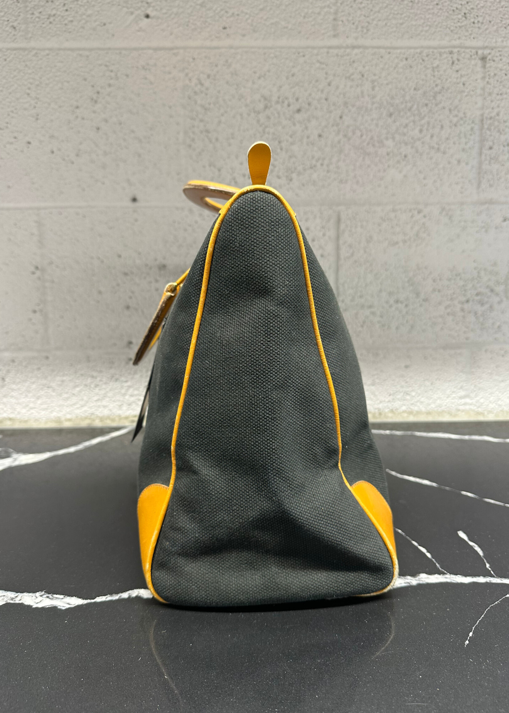 Valentino Vintage Black Canvas Duffle Bag  AS IS