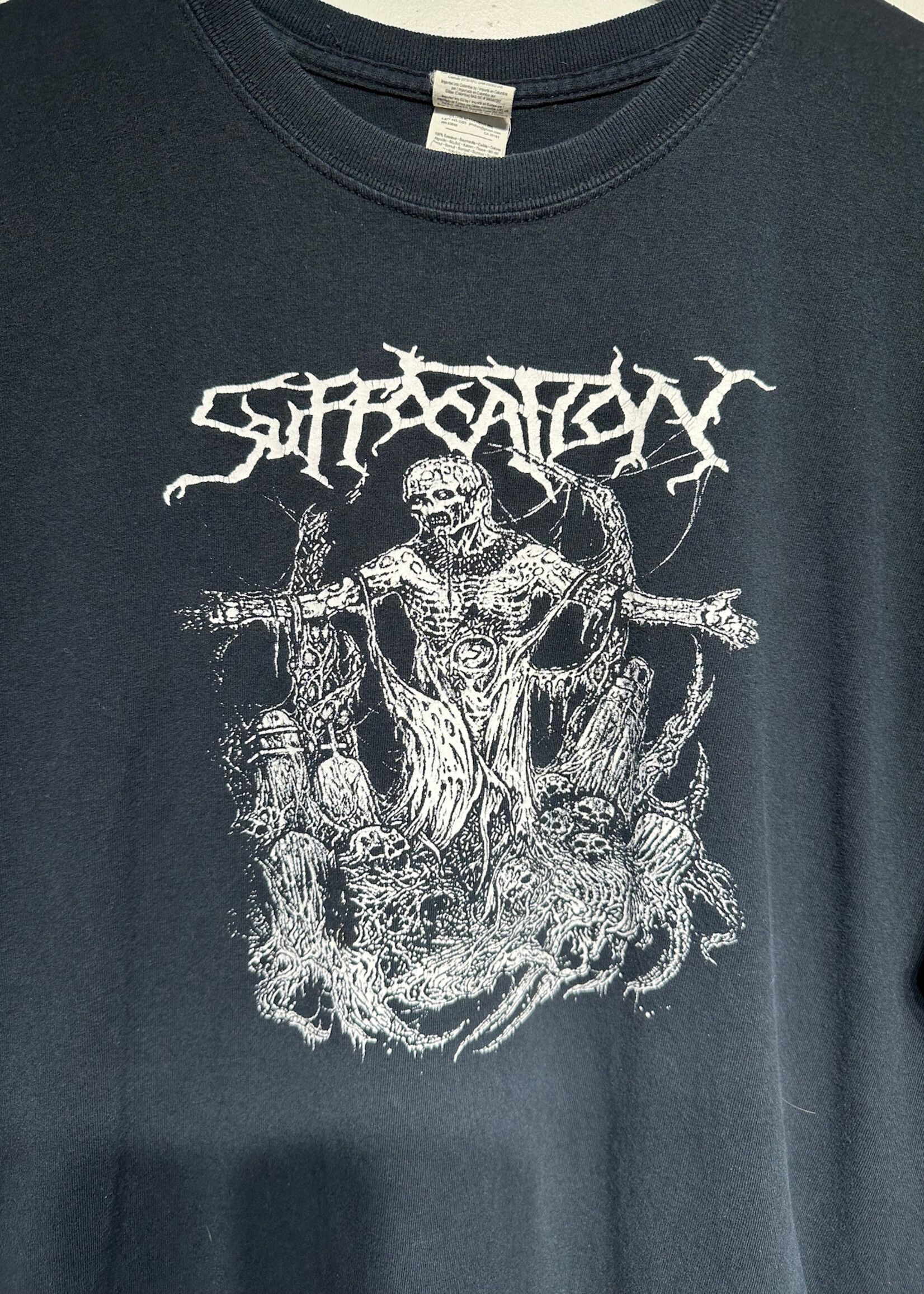 Suffocation Zombie Black Metal Band Tee XL
