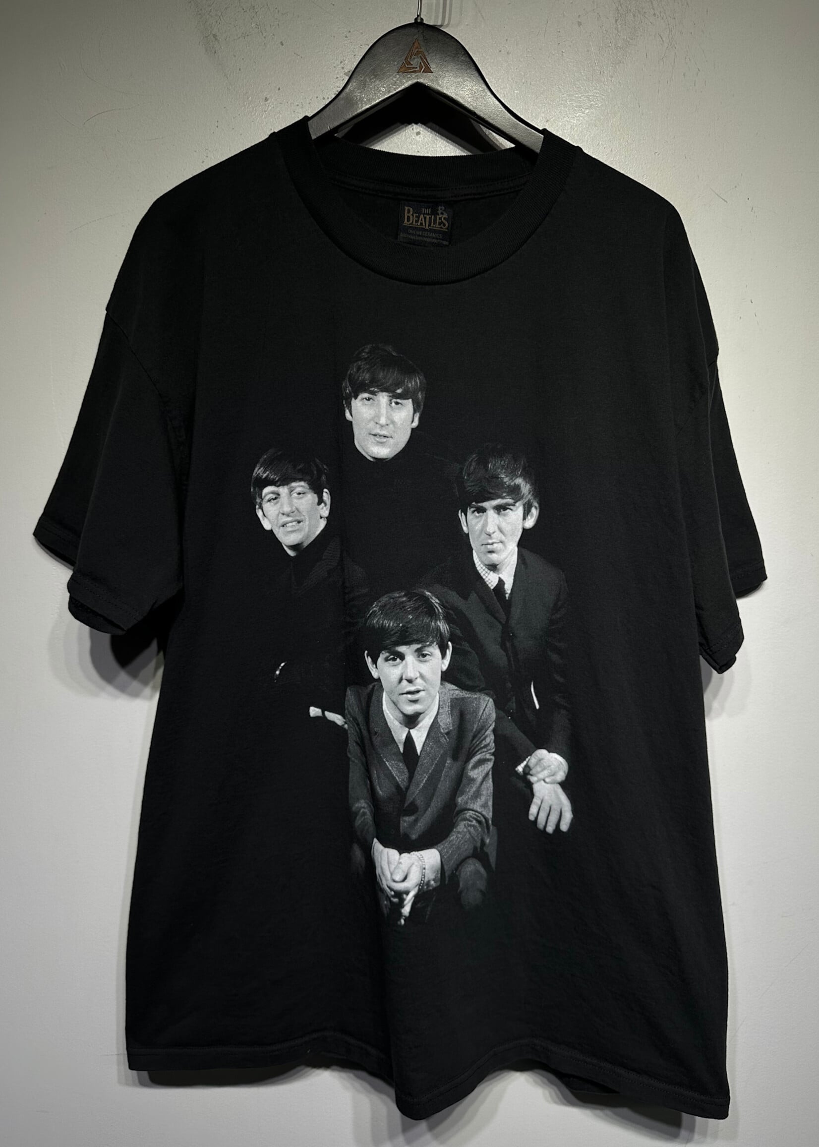 Online Ceramics X The Beatles Black Lineup Tee 2XL