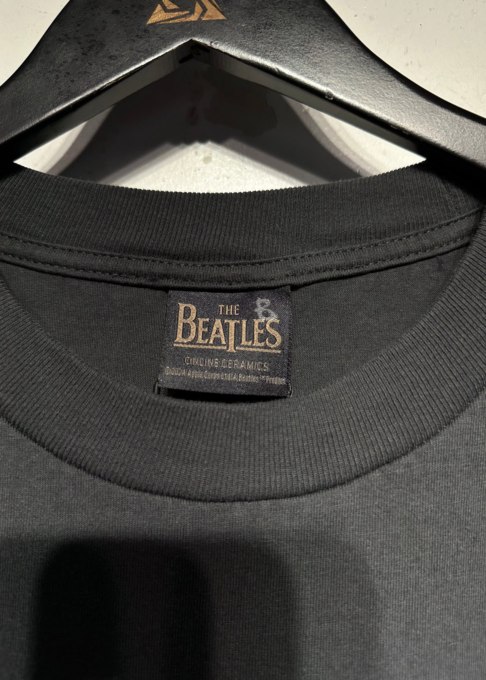 Online Ceramics X The Beatles Black Lineup Tee 2XL