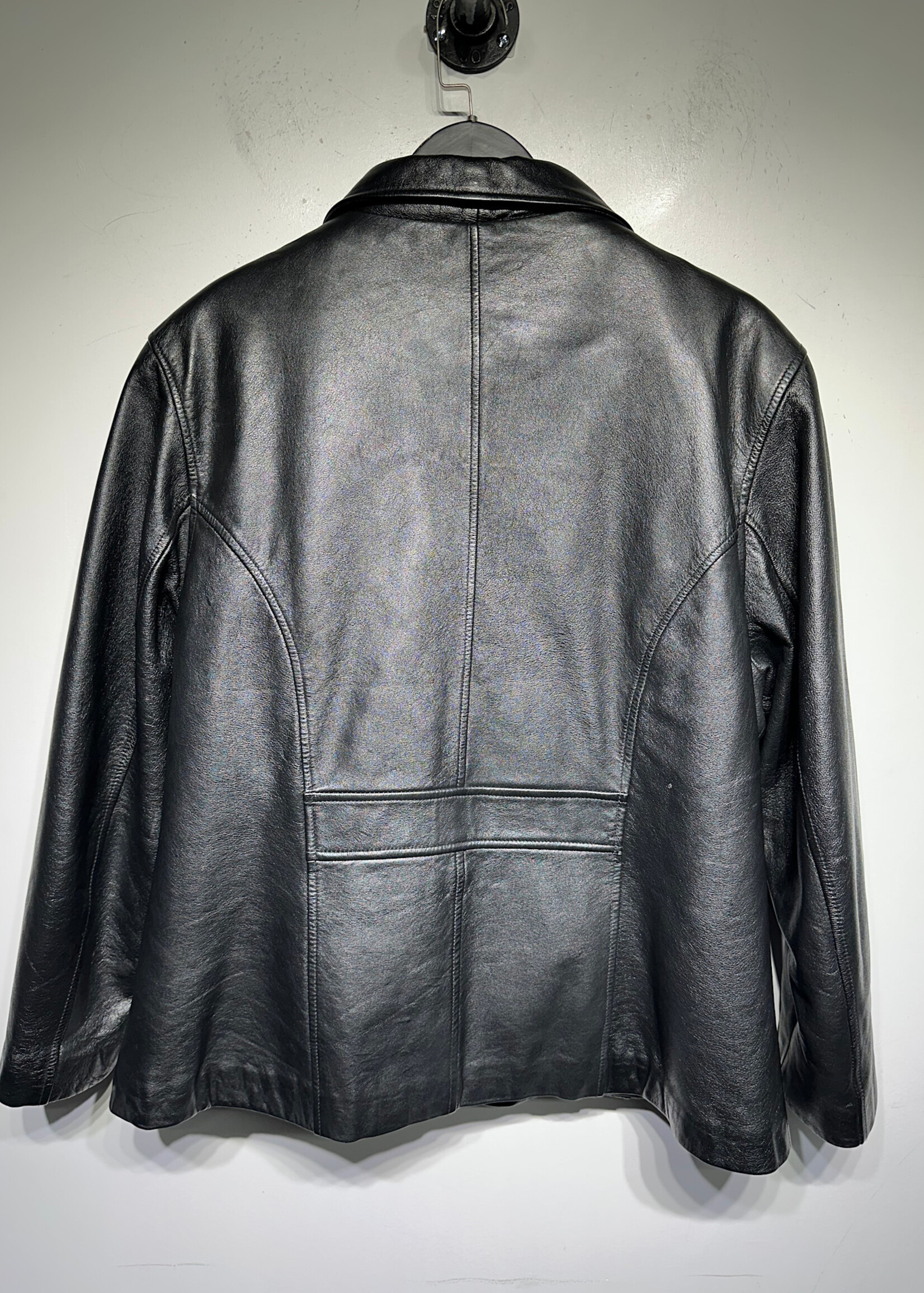 Wilsons Black Essential Leather Jacket Masc XL