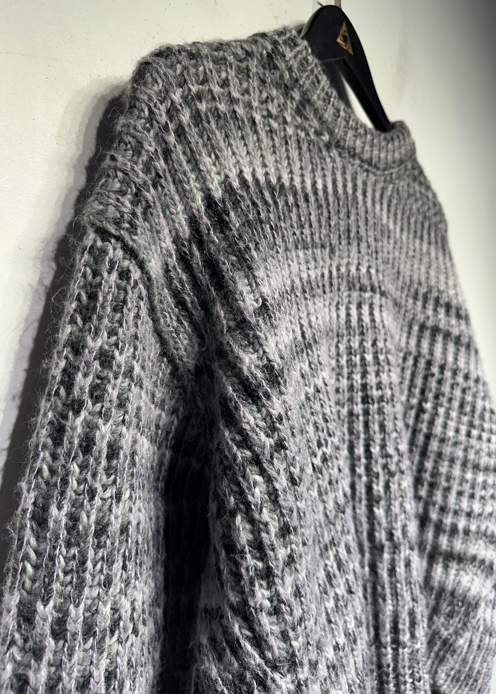 Acne Studios Grey Purple Knit Sweater XS