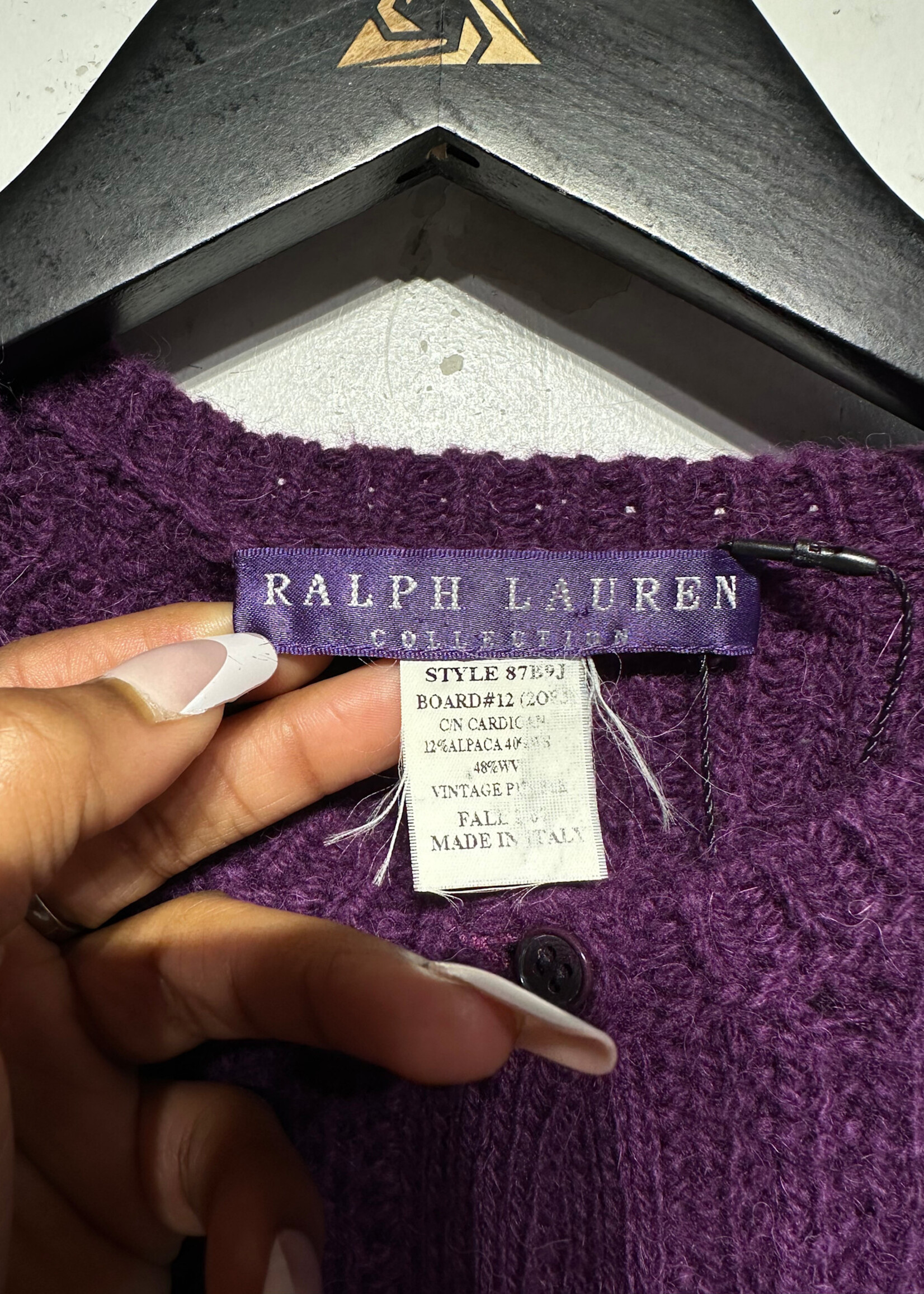 Ralph Lauren Purple Label Purple Sweater Fem S