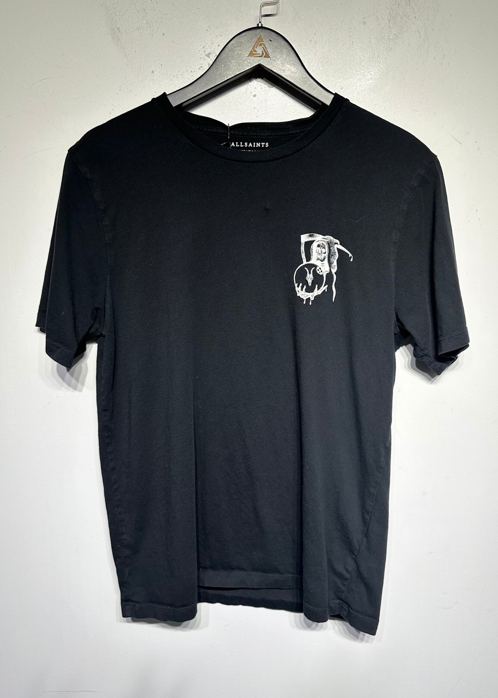 All Saints Black Grim Reaper Tee Masc L