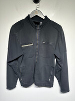 Harley Davidson Black Cropped Zip Up Sweater L Fem