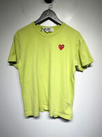 CDG Play Lime Green Tee Masc L