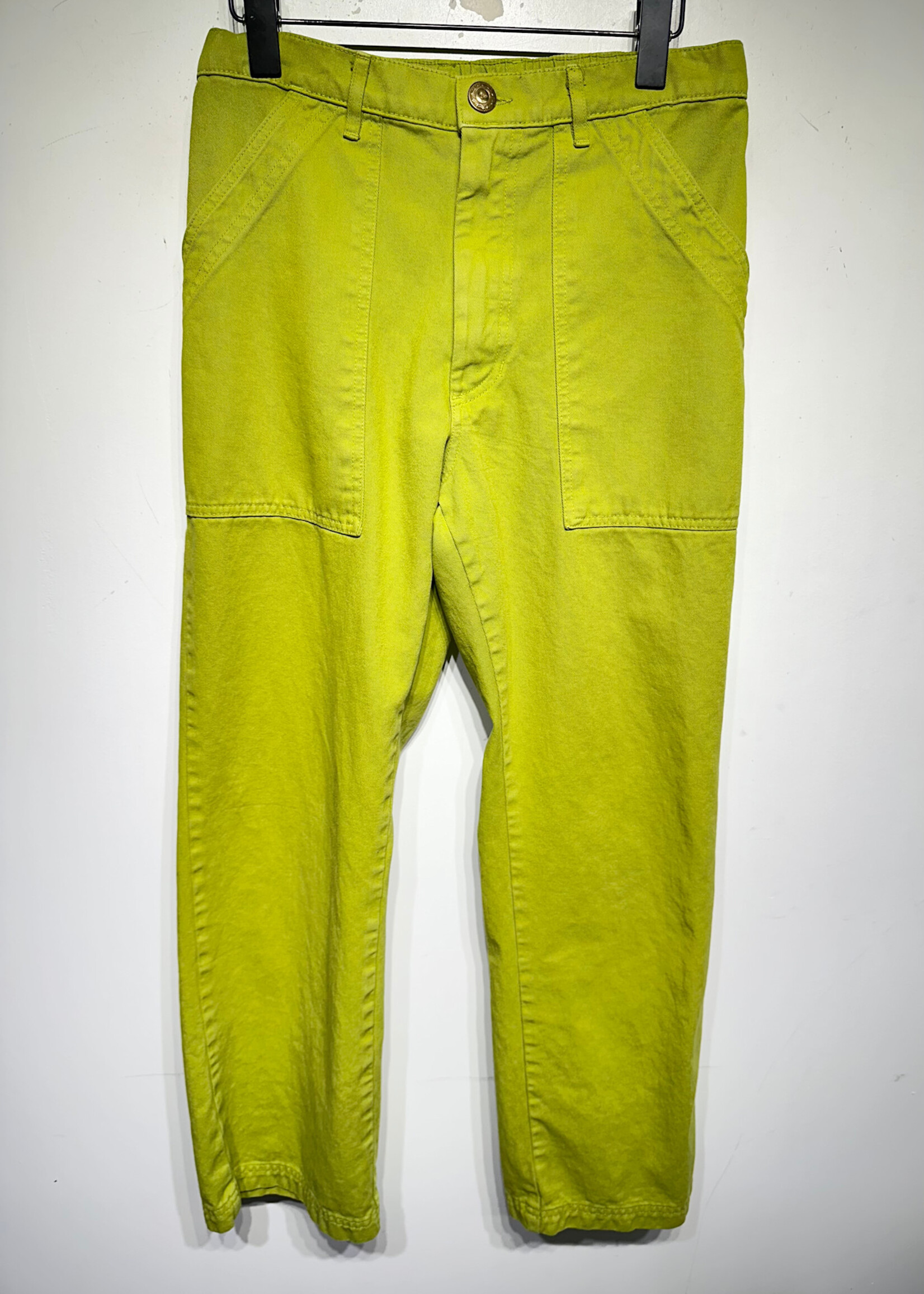 Big Bud Press Neon Green Hi Waist Pant 28