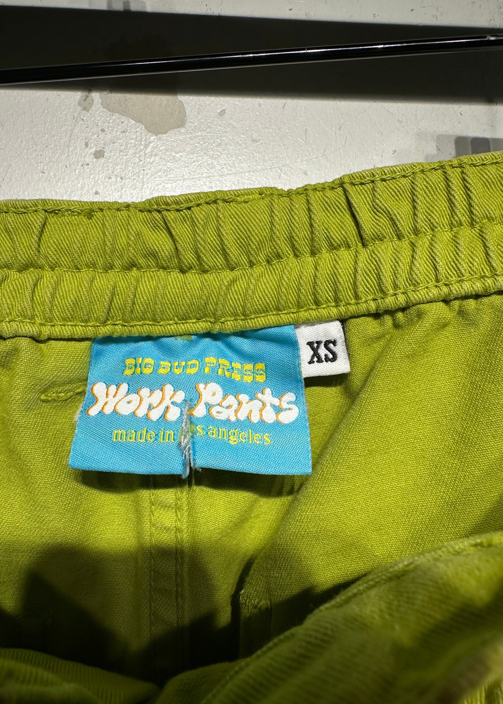 Big Bud Press Neon Green Hi Waist Pant 28