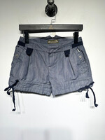 Diesel Navy Blue Pinstripe Drawstring Shorts 26