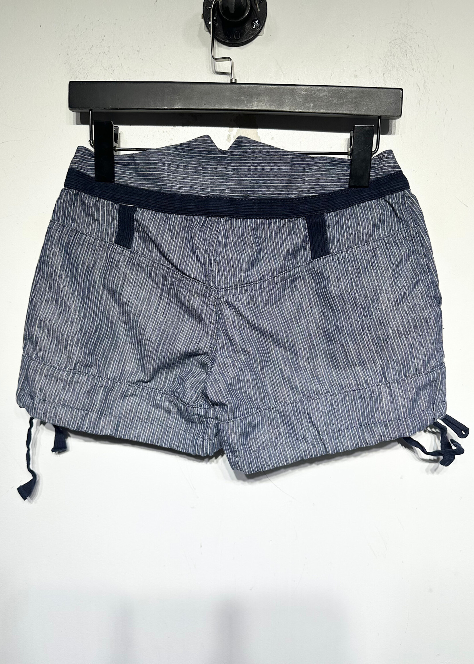 Diesel Navy Blue Pinstripe Drawstring Shorts 26