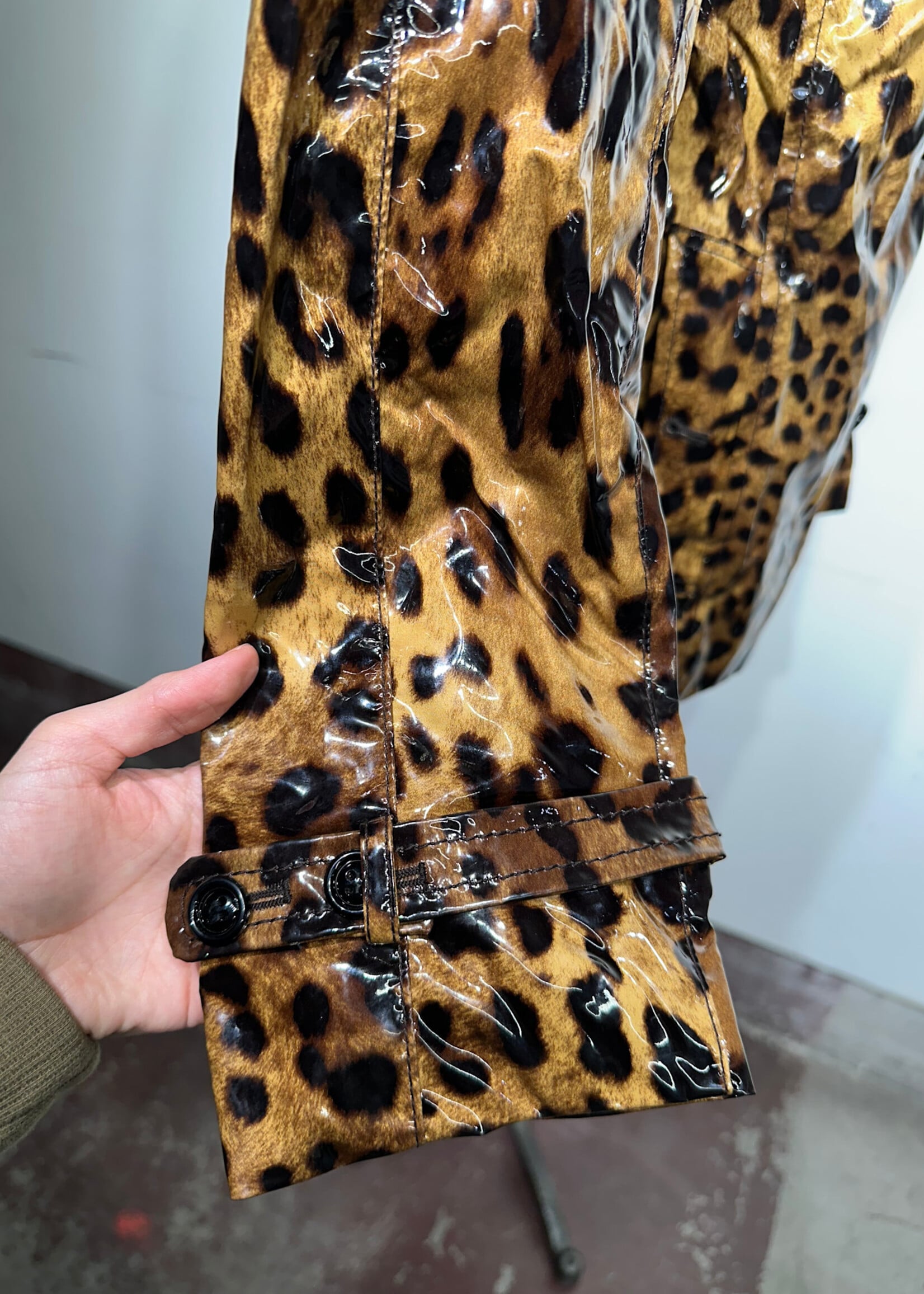 Dolce & Gabbana Brown Leopard Print Overcoat Fem S