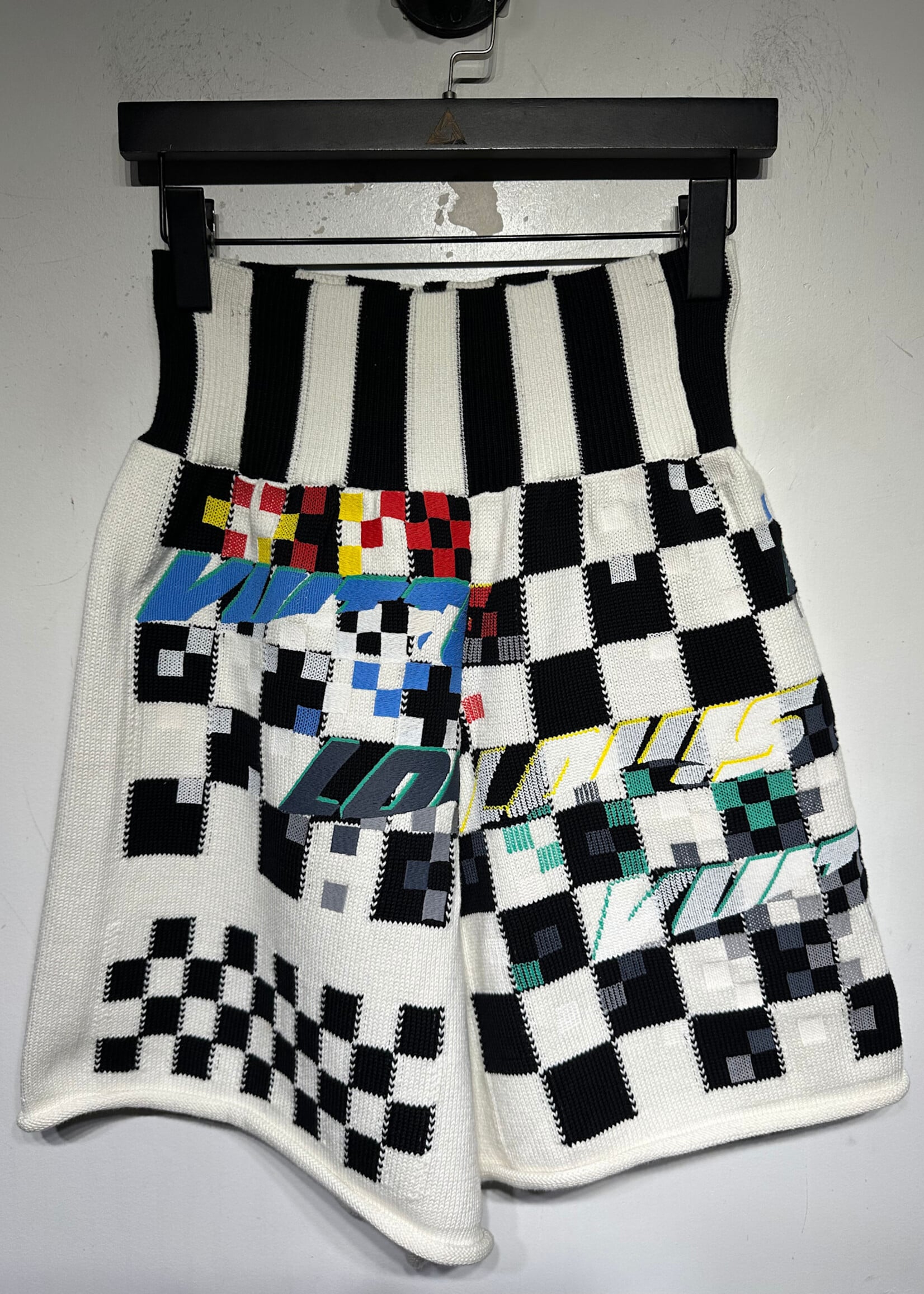 Louis Vuitton 2022 Racing Check Knit Shorts M