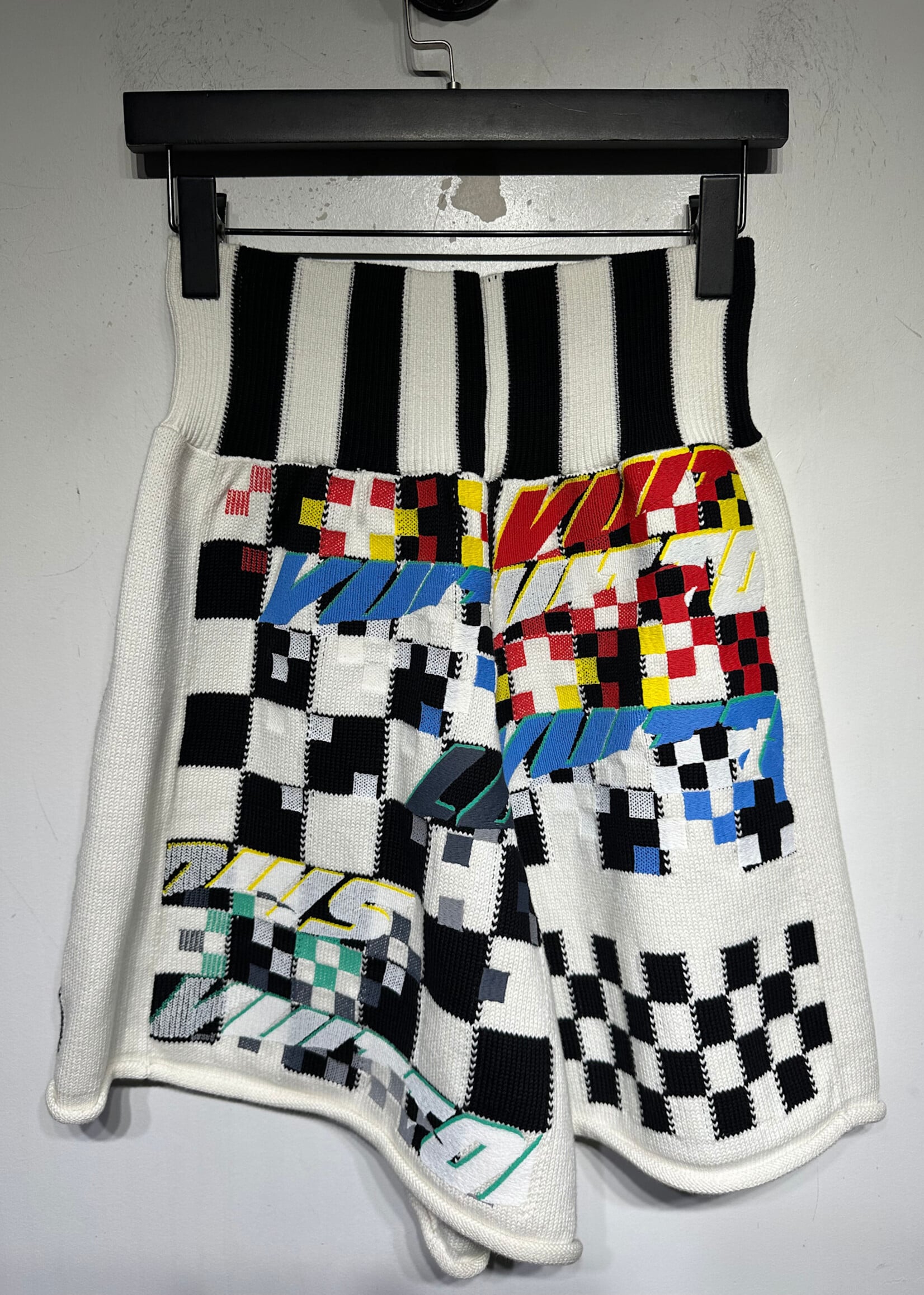 Louis Vuitton 2022 Racing Check Knit Shorts M