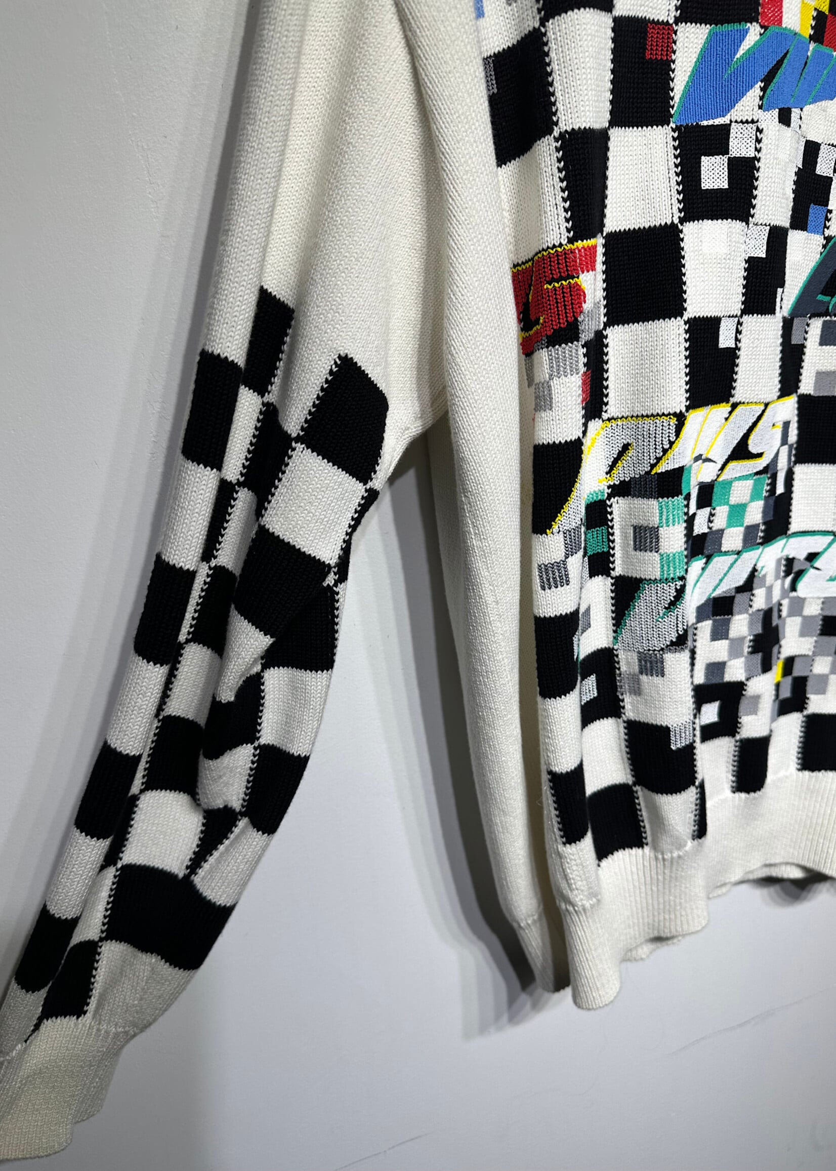 Louis Vuitton 2022 Racing Check Knit Sweater M