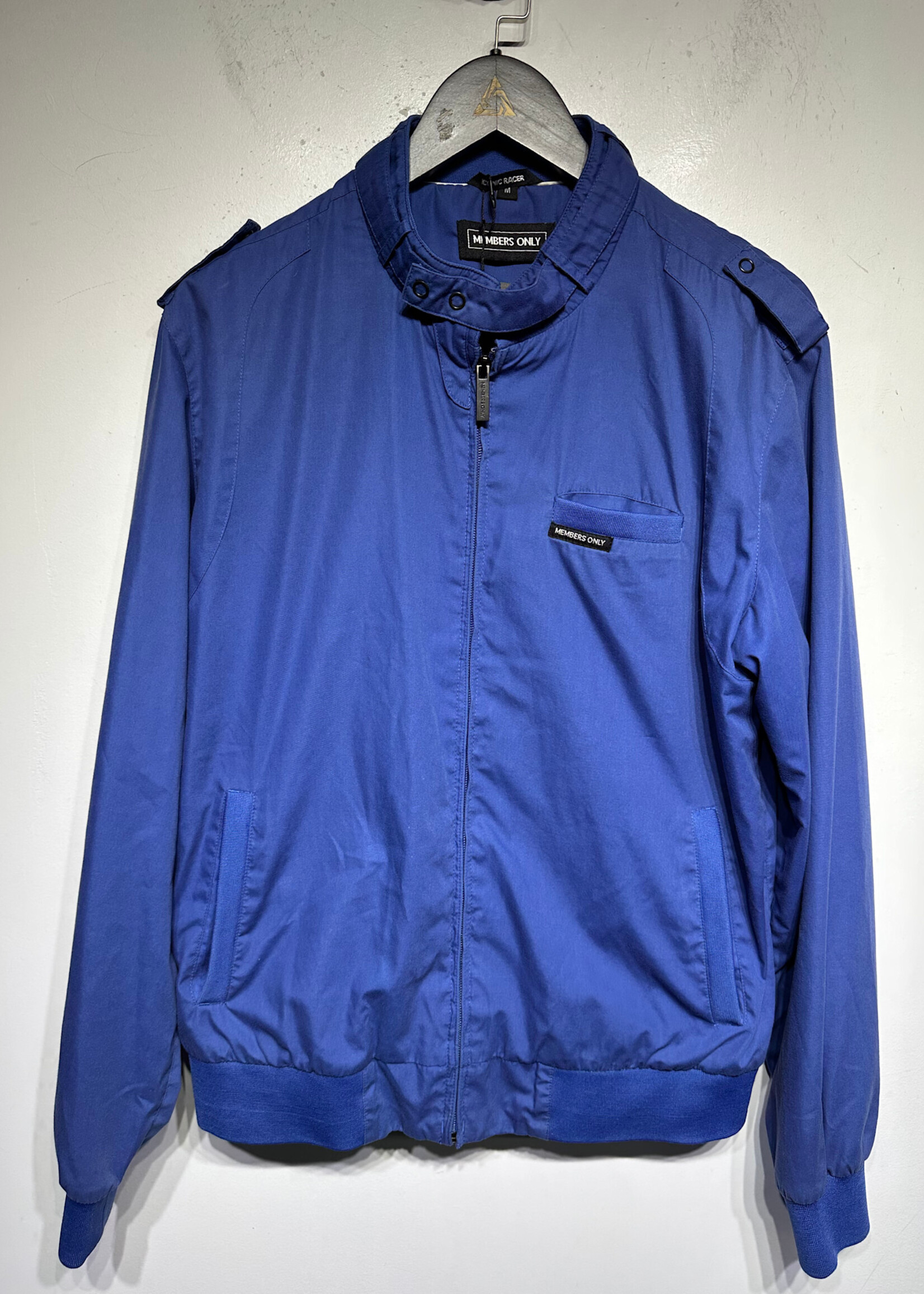 Members Only Vintage Blue Racer Jacket M