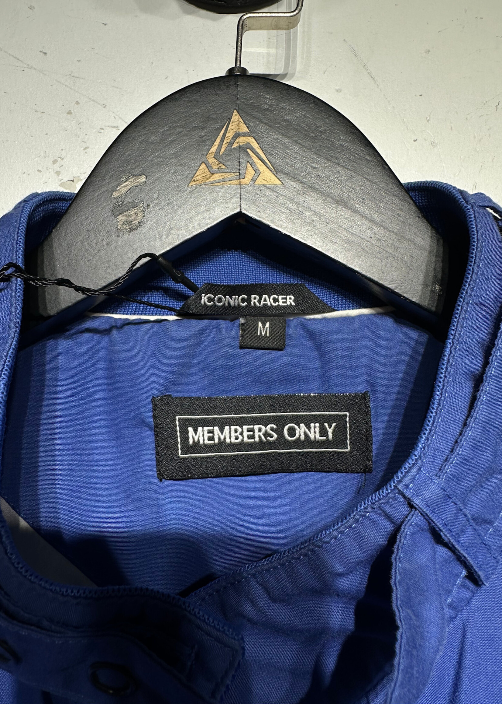 Members Only Vintage Blue Racer Jacket M