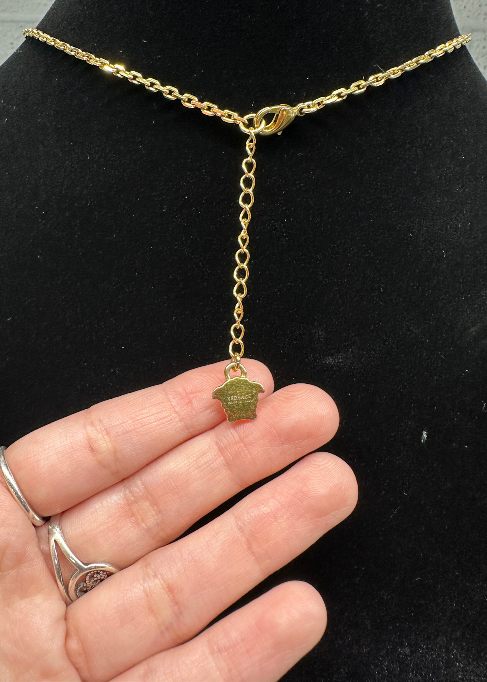 Versace Medusa Logo Pendant Necklace