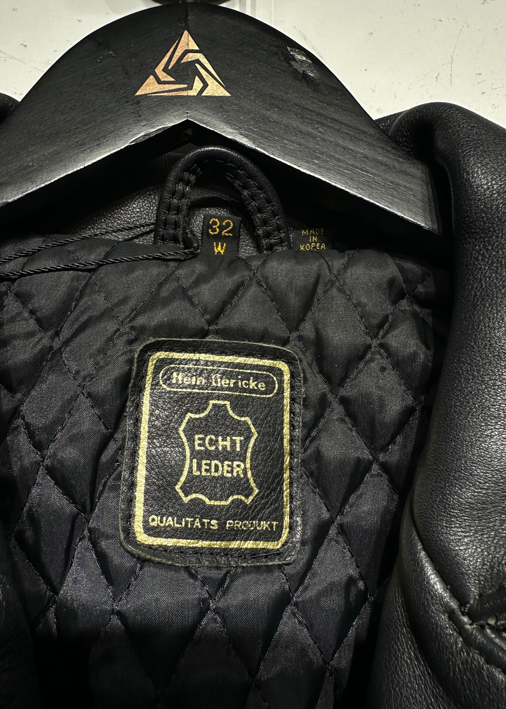 Hein Gericke Black Fringe Leather Jacket S/M Fem