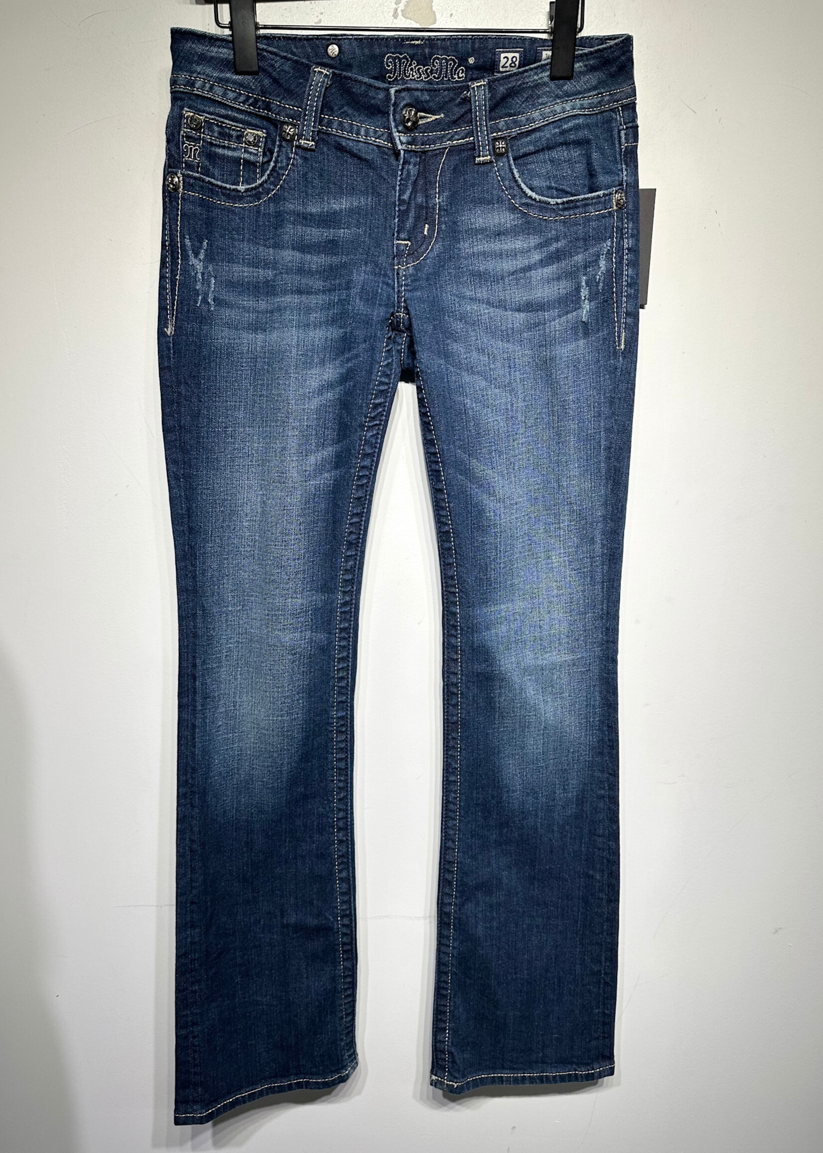 Miss Me Indigo Wash JP5082B12 Boot Flared Jeans 28