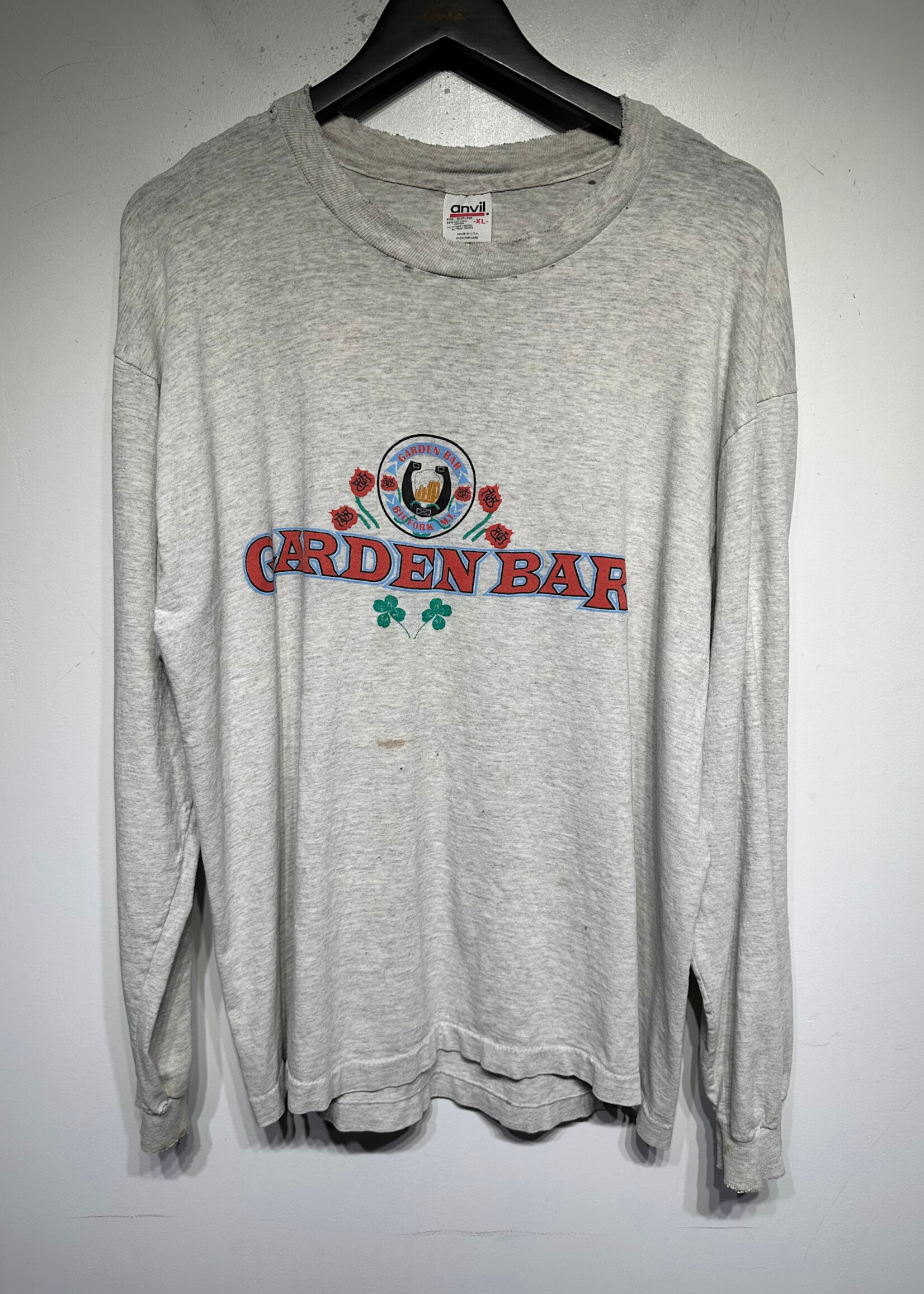 Garden Bar Vintage Distressed Grey LS XL