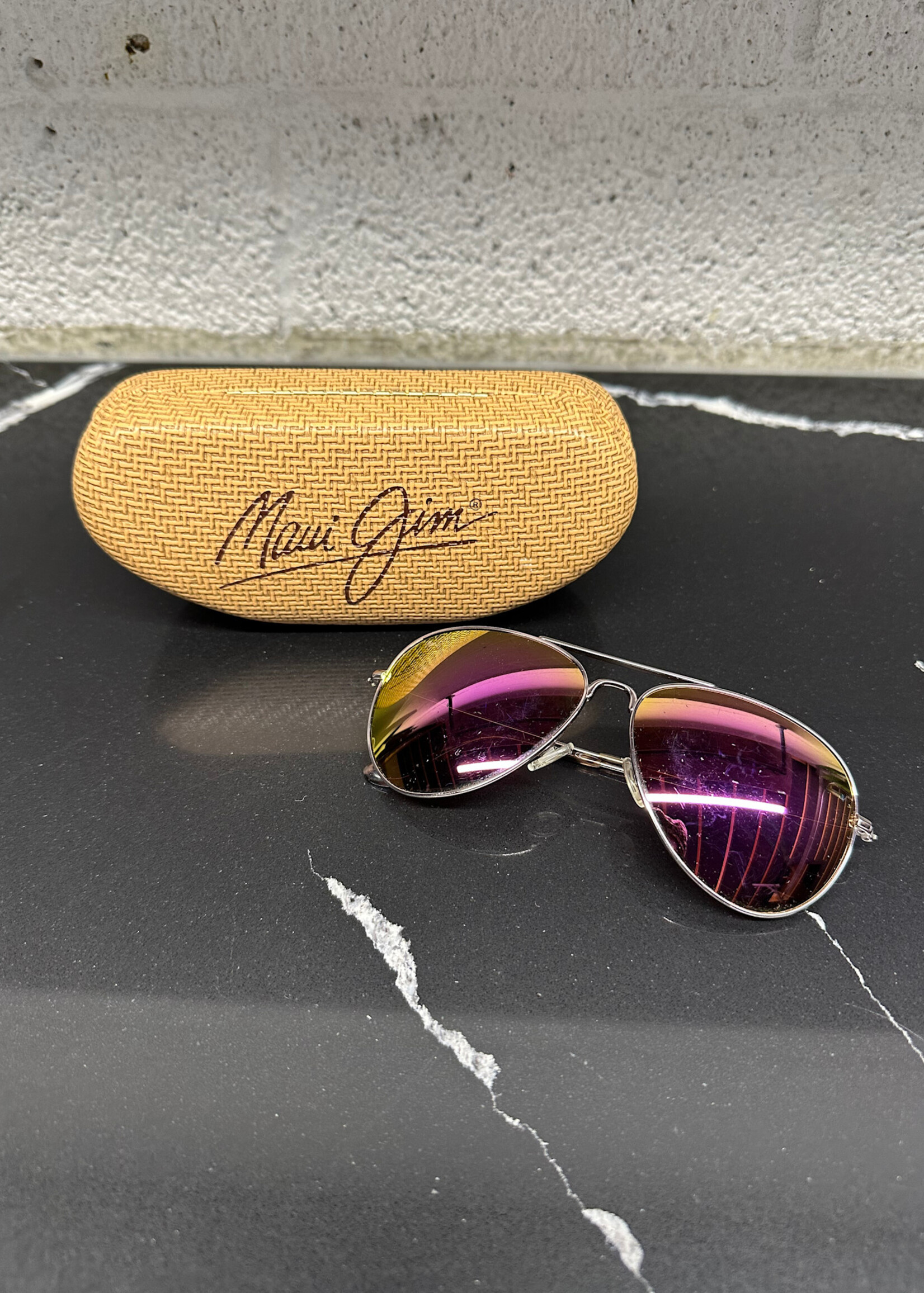 Maui Jim MJ264 Rose Gold Aviator Glasses OS