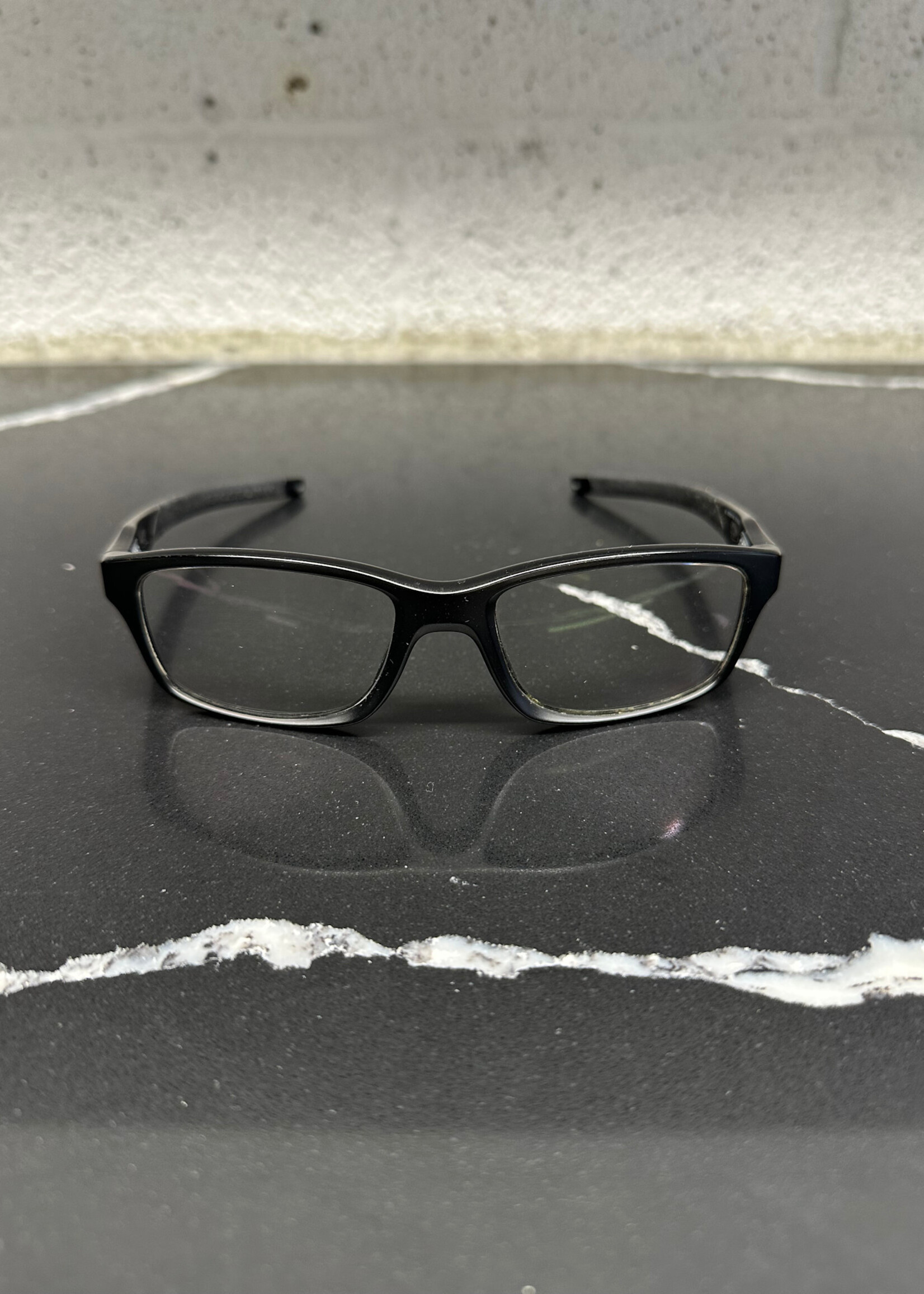 Oakley Crosslink Black Clear Lens Glasses OS