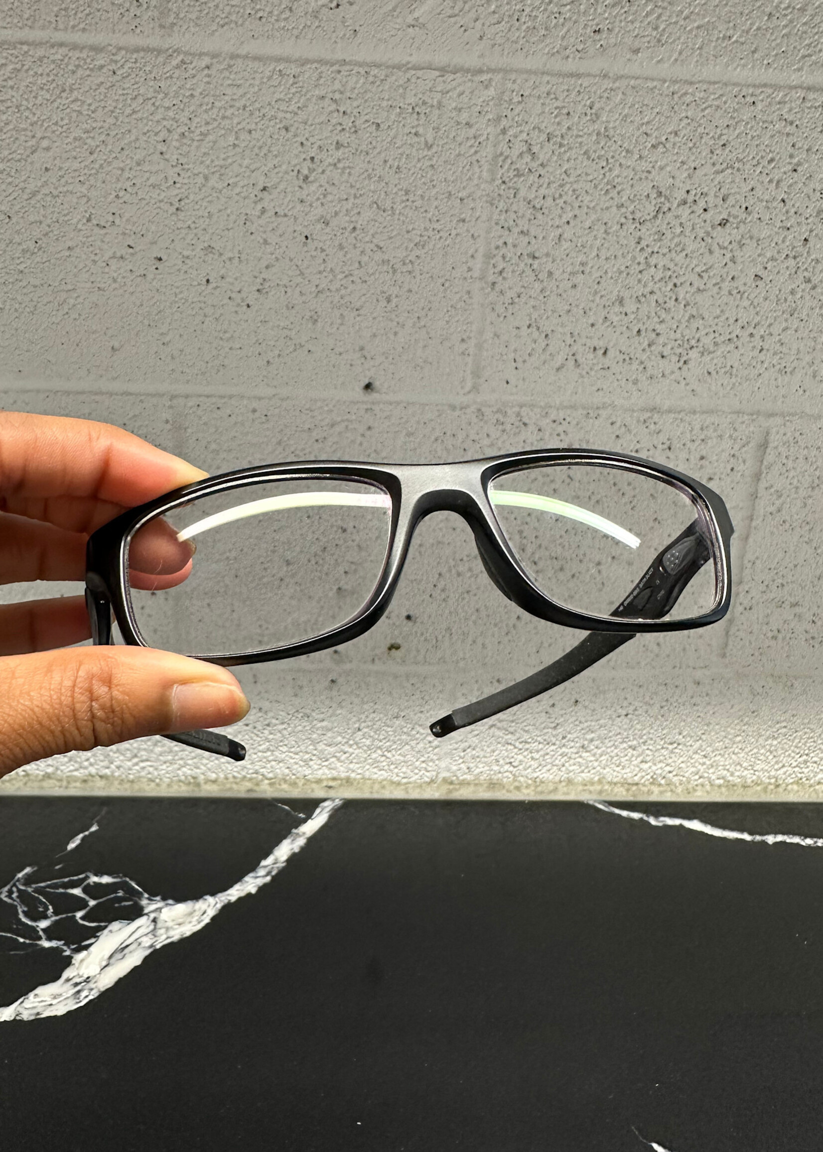 Oakley Crosslink Black Clear Lens Glasses OS