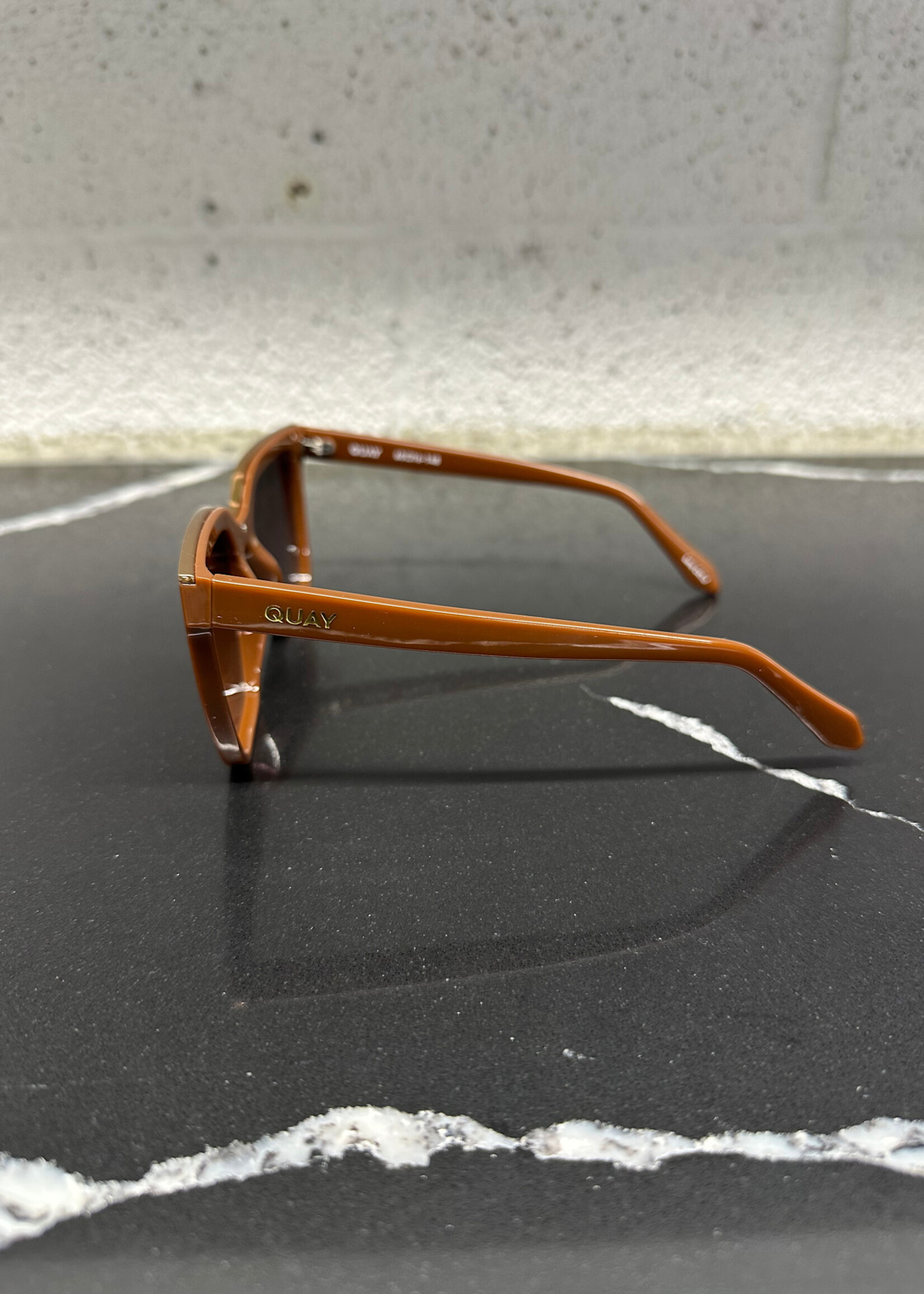 Quay Brown Lens Cat 3 Glasses OS