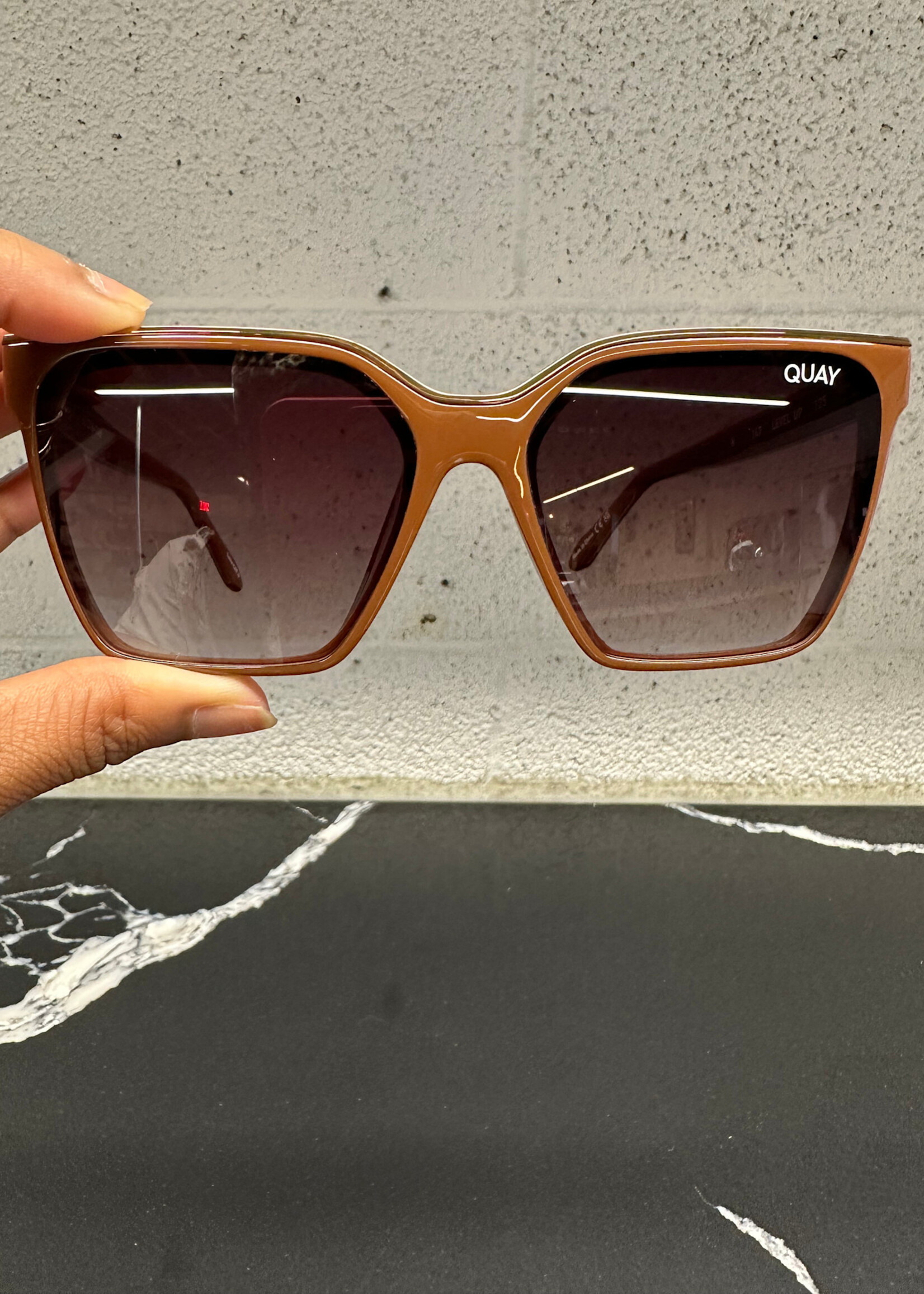 Quay Brown Lens Cat 3 Glasses OS