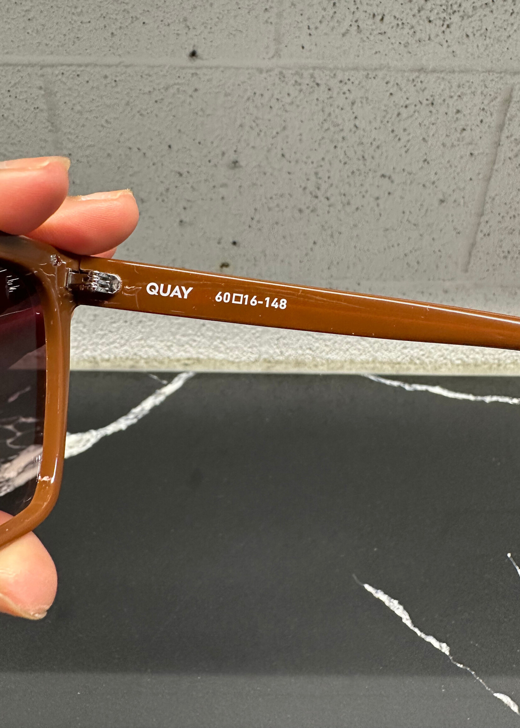 Quay Brown Lens Cat 3 Glasses OS