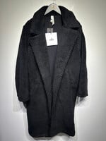 Alo Black Oversized Sherpa Peacoat M Fem Retail: $298