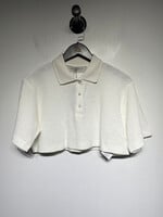 Golden Goose Knit B/U Crop Polo S