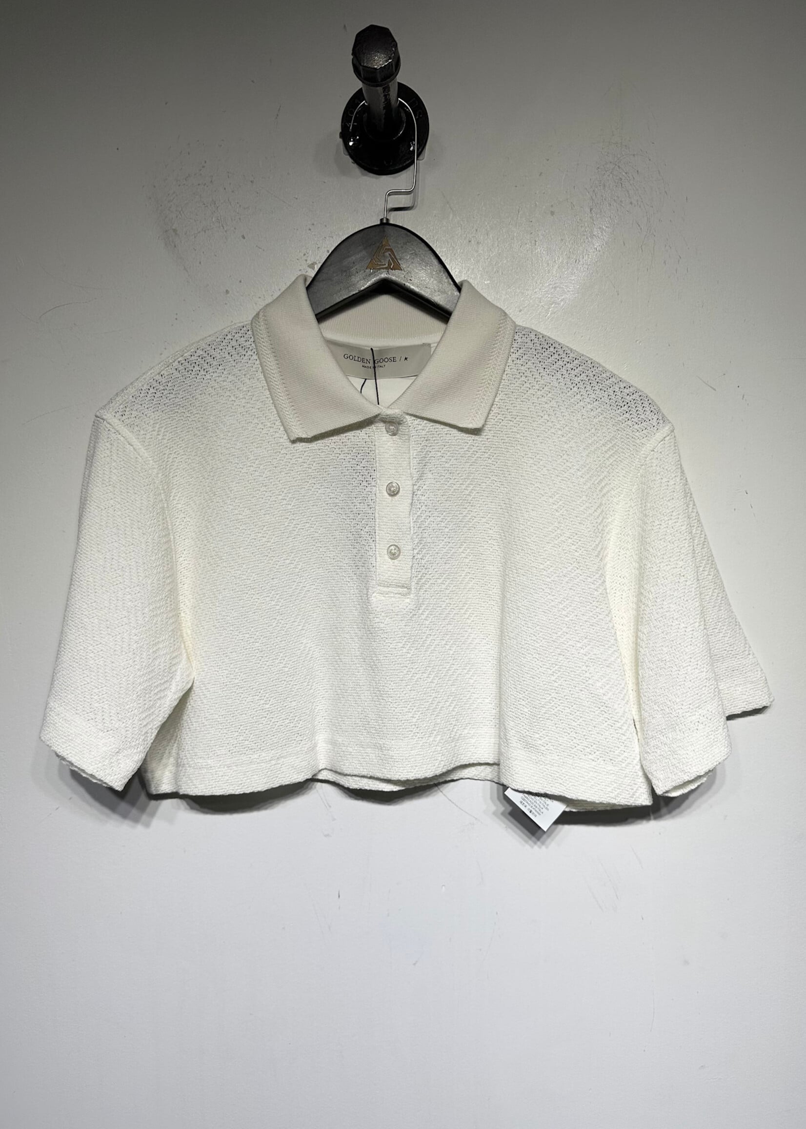 Golden Goose Knit B/U Crop Polo S