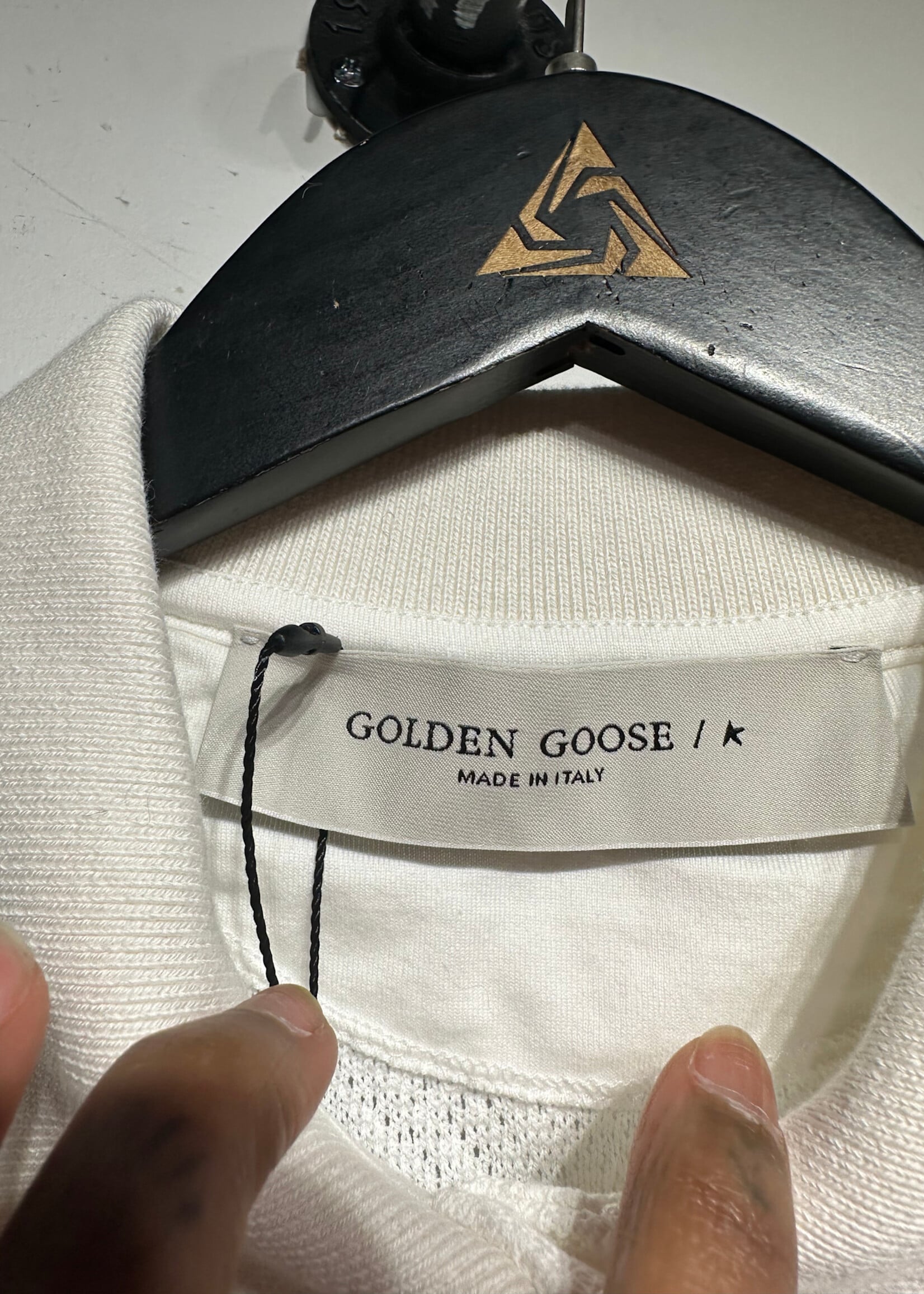 Golden Goose Knit B/U Crop Polo S