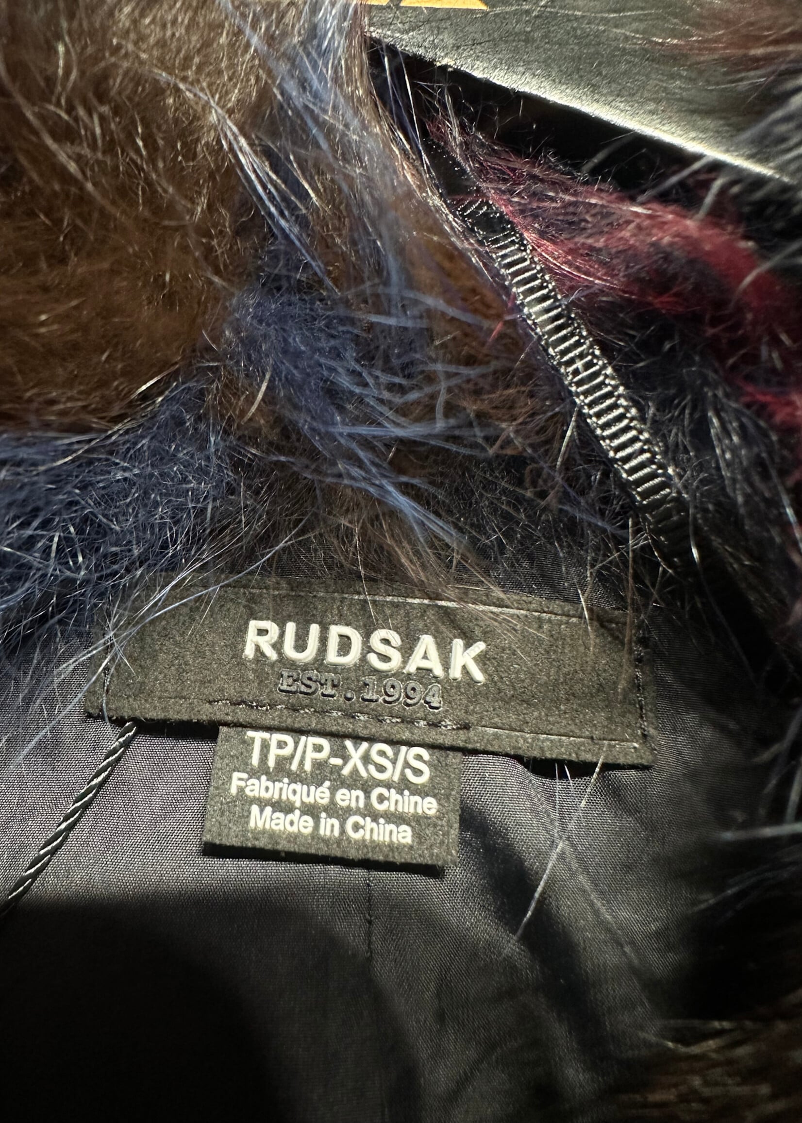 Rudsak Multicolor Fur Jacket Fem S