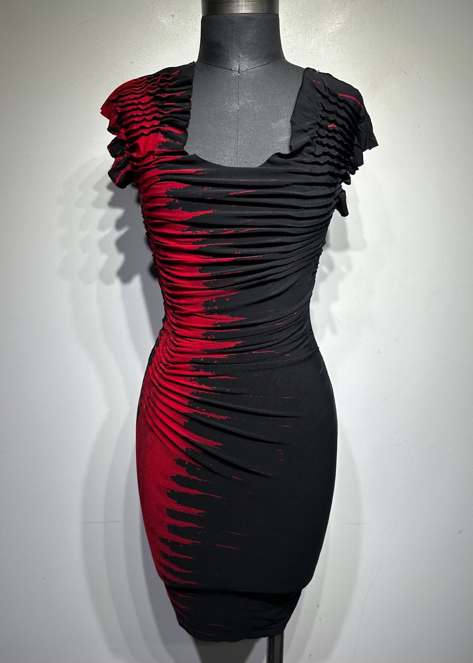 Rampage Scorpion Like Black Red Dress S