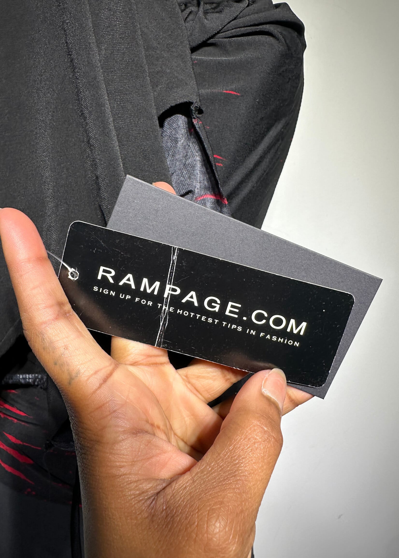 Rampage Scorpion Like Black Red Dress S