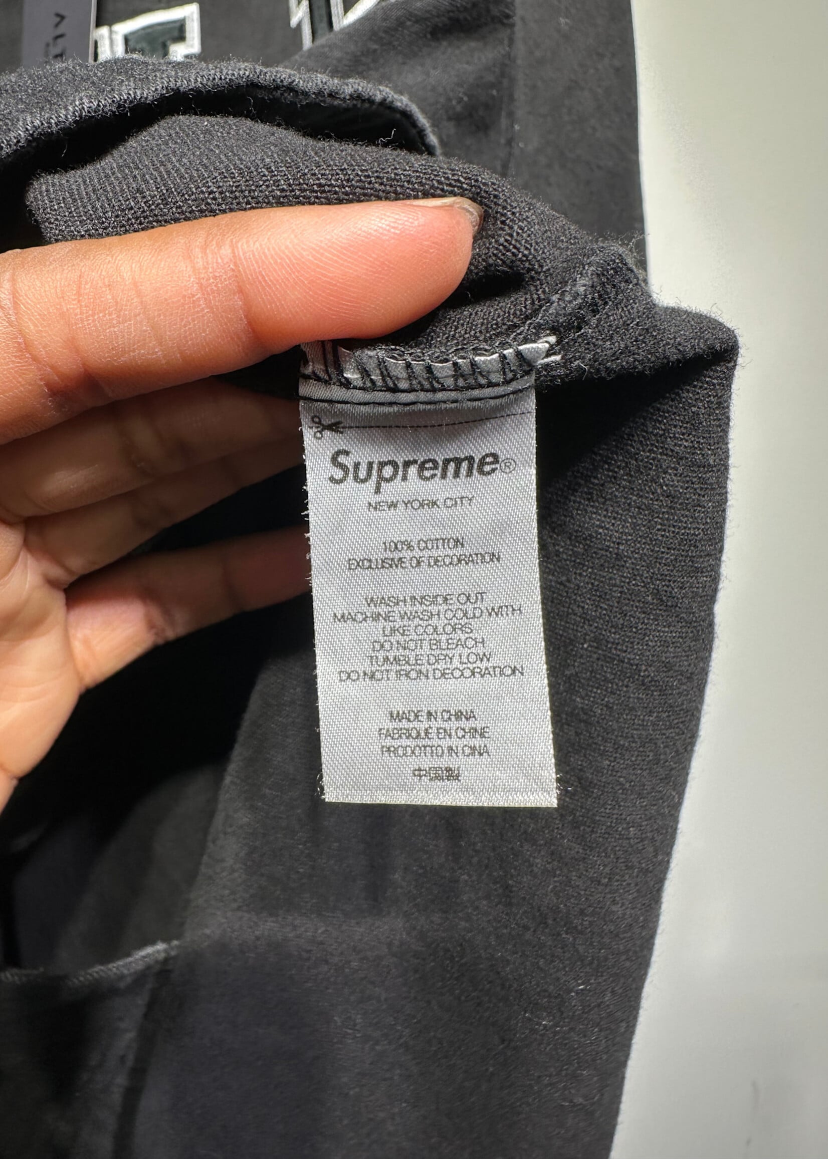 Supreme Black FW 22 Baseball Jersey XL