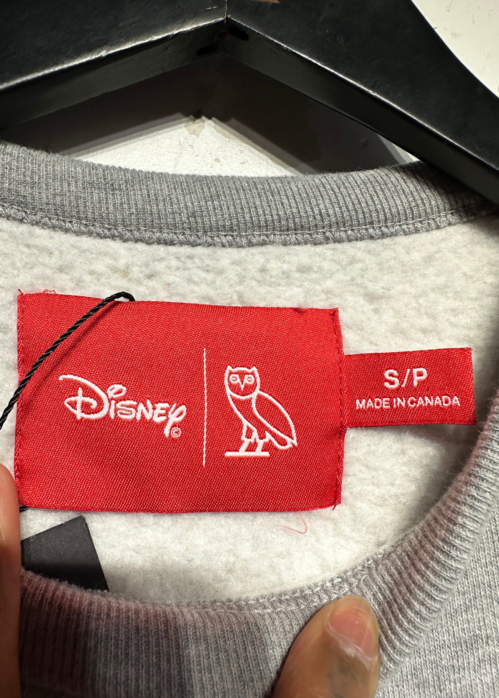 OVO X Disney Mickey Mouse Grey Sweater Masc S