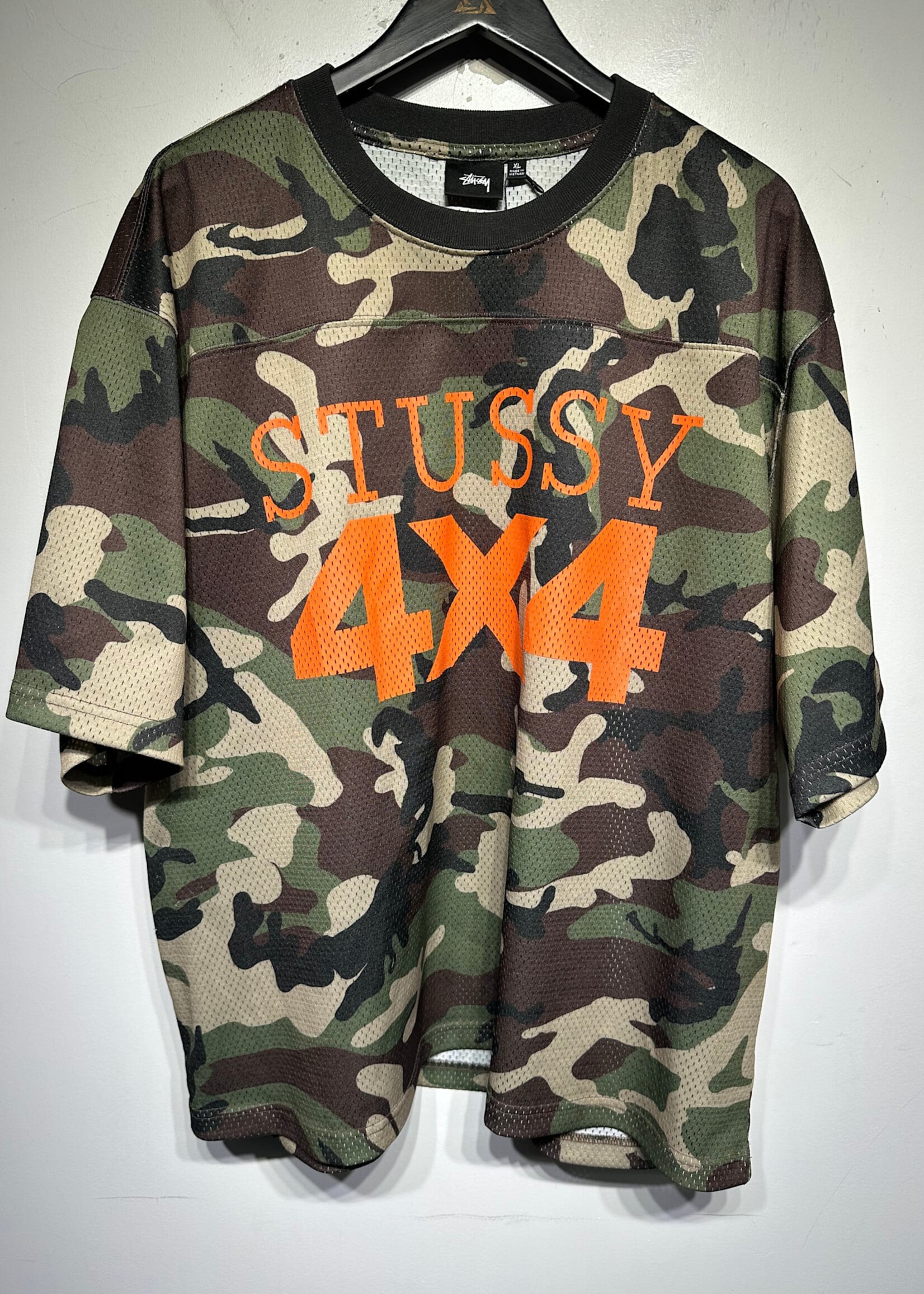 Stussy 4x4 Camo Orange Jersey XL