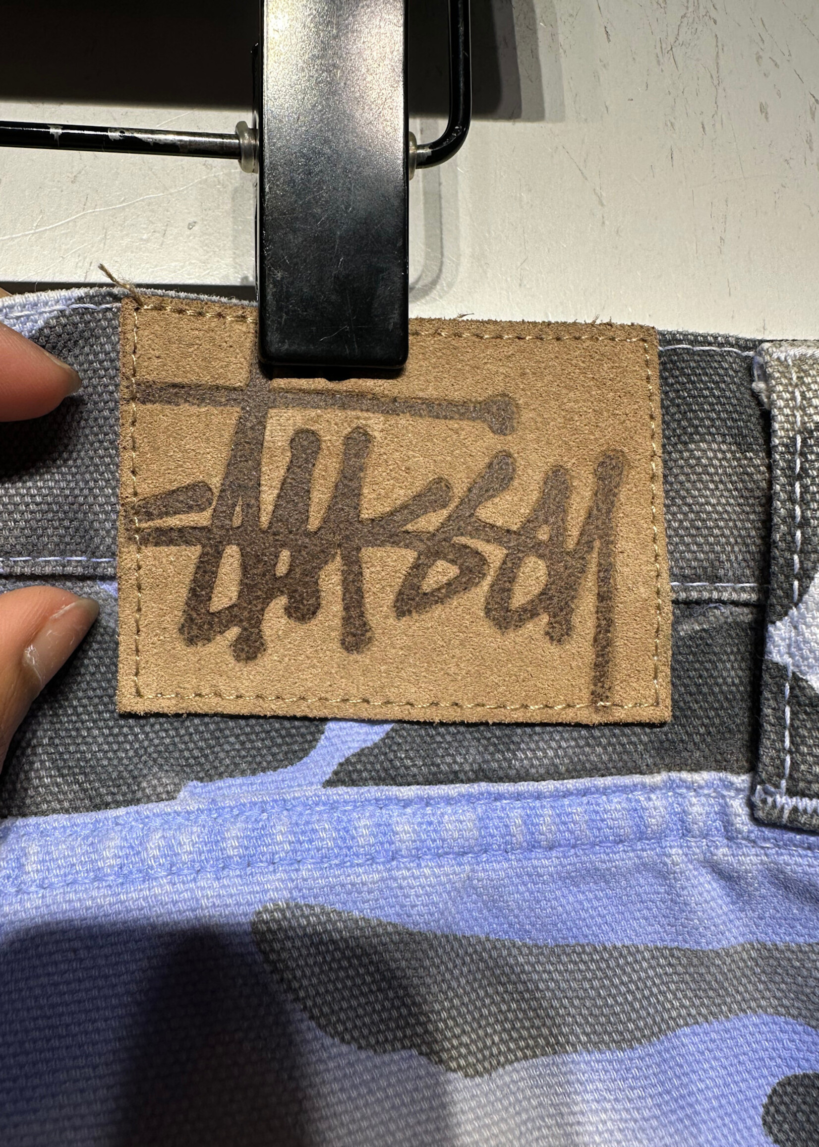 Stussy Blue Camo Baggy Jeans 38