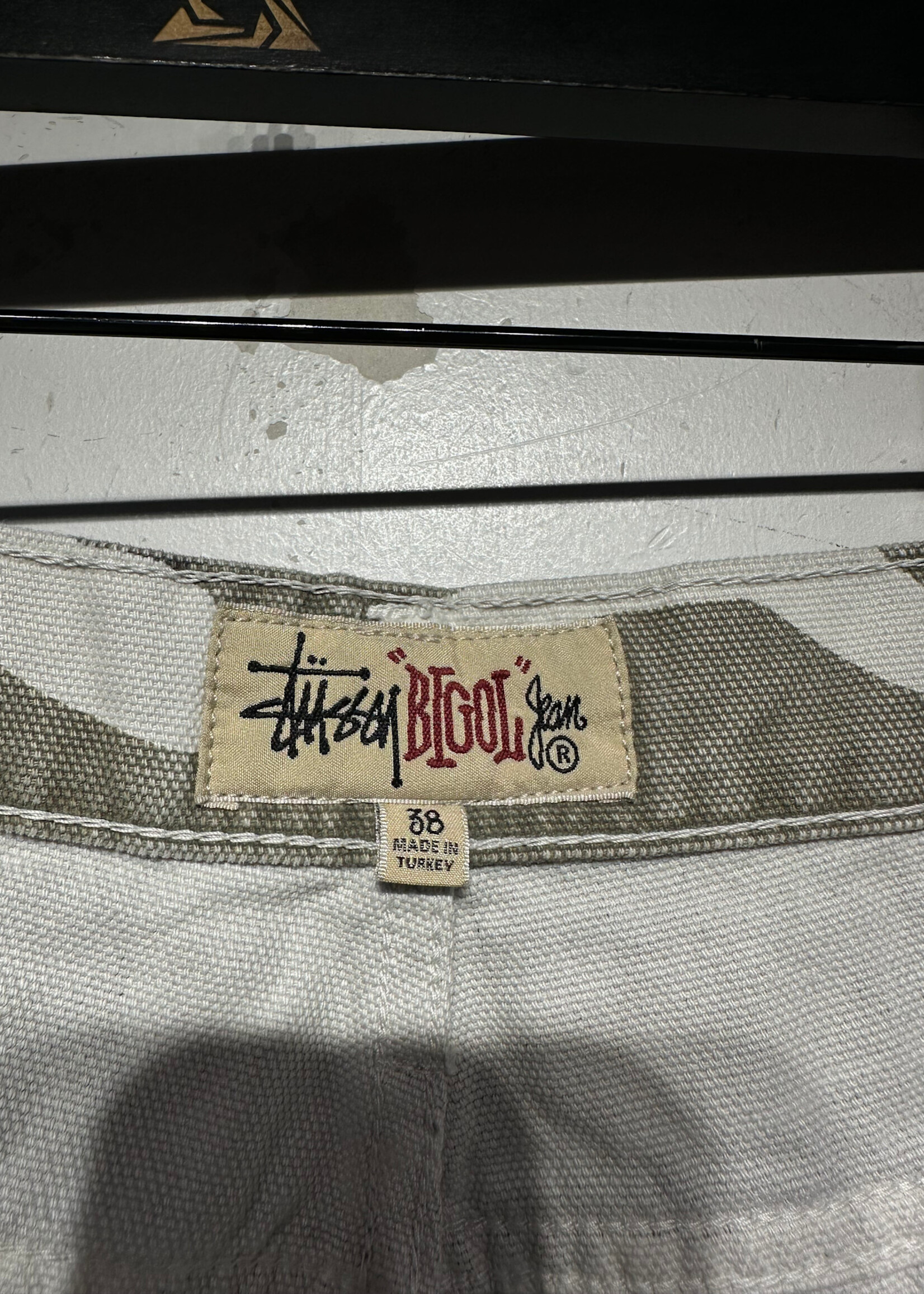 Stussy Blue Camo Baggy Jeans 38