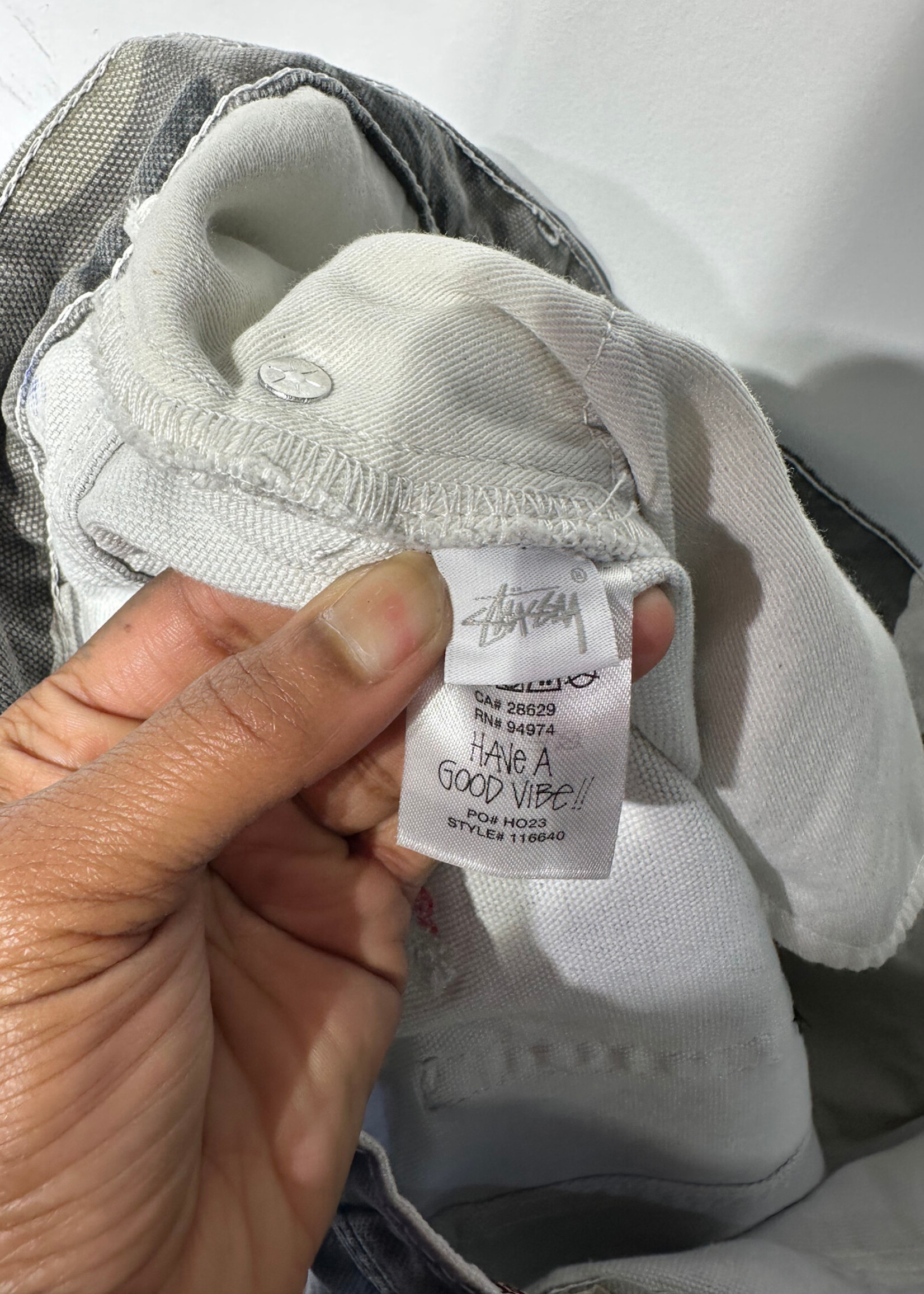 Stussy Blue Camo Baggy Jeans 38