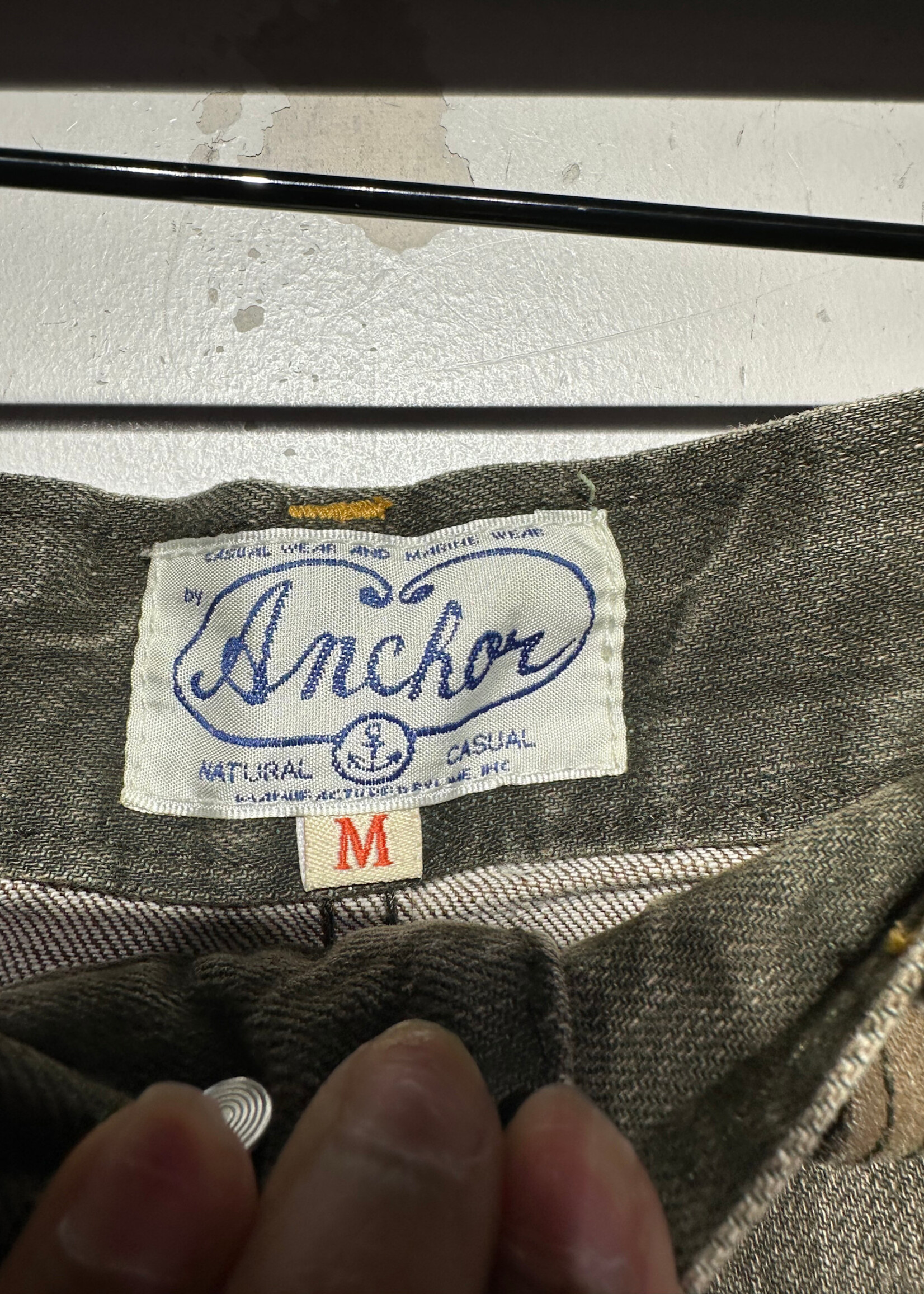 Anchor Green Patchwork Denim Skirt 30