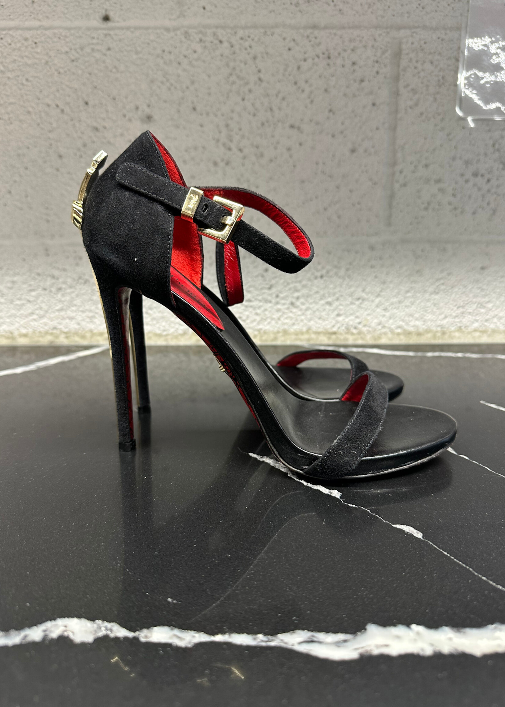 Cesare Paciotti Black Dager Heels 6.5
