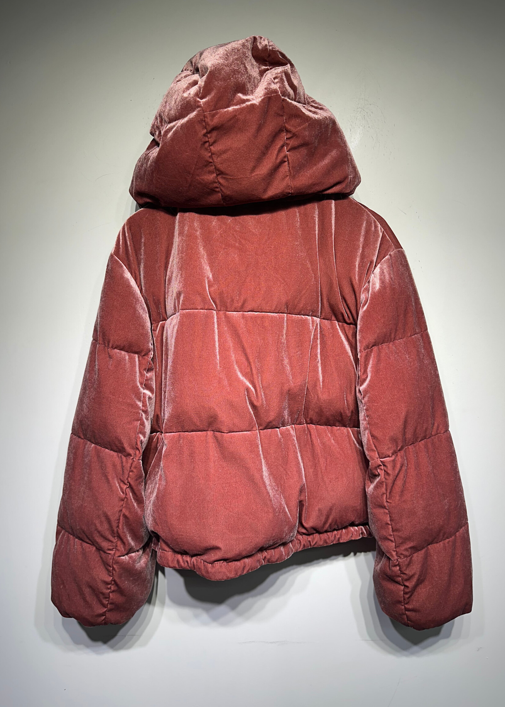 Alo Rose Gold Puffer Jacket Fem L