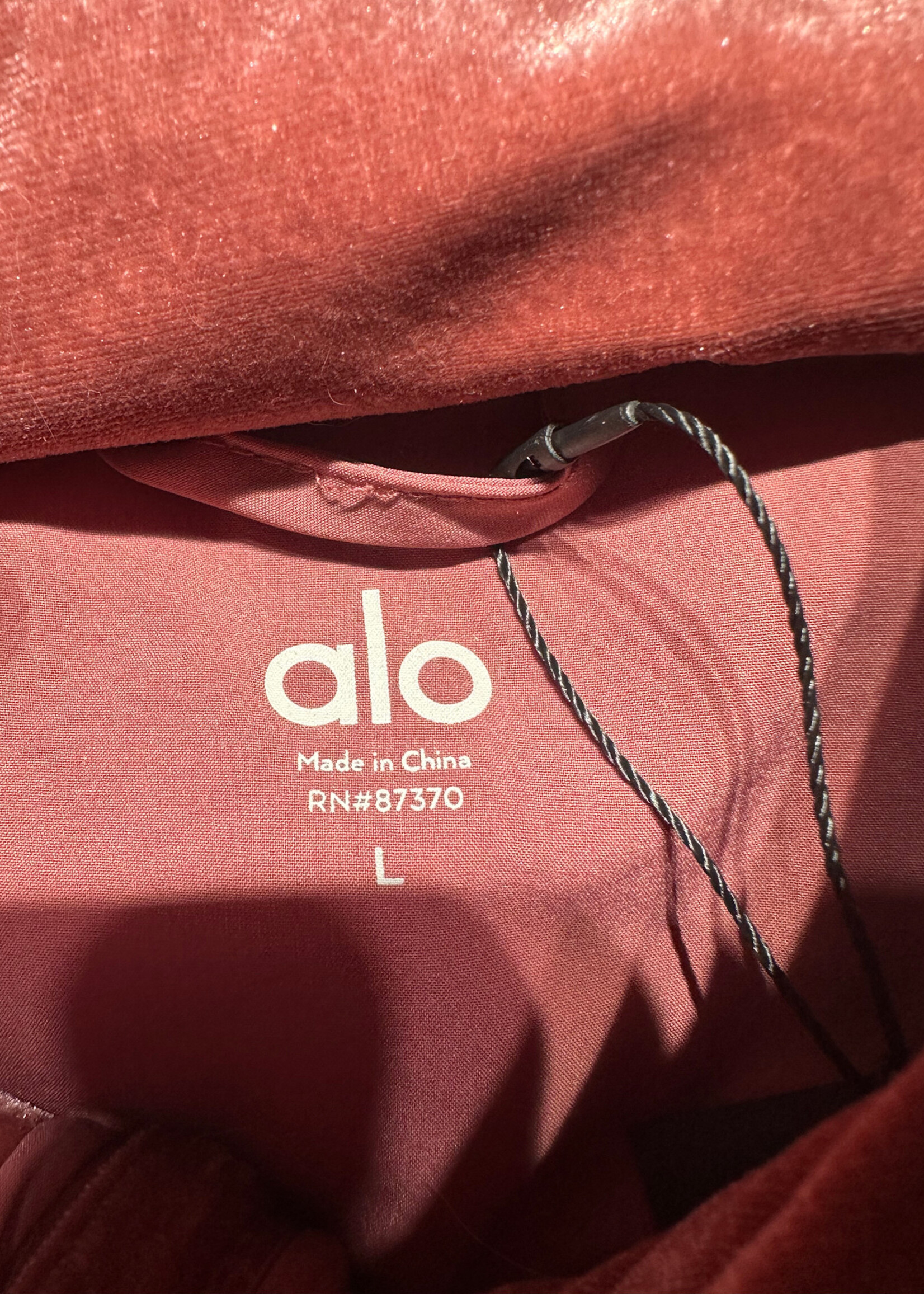 Alo Rose Gold Puffer Jacket Fem L
