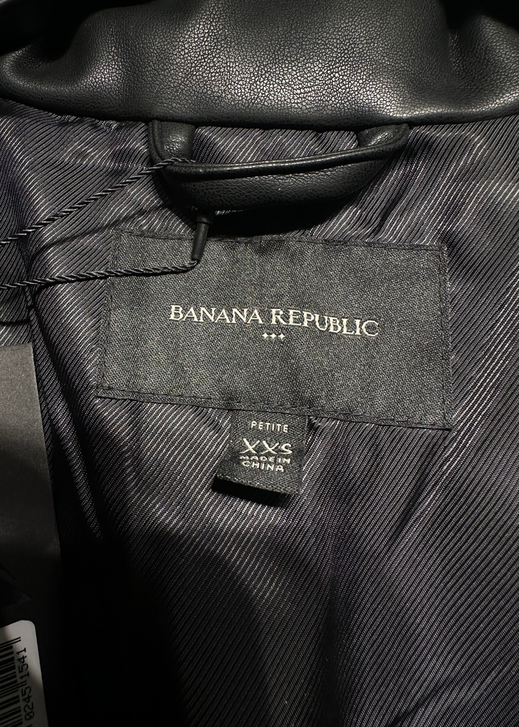 Banana Republic Leather Puffer Jacket XXS